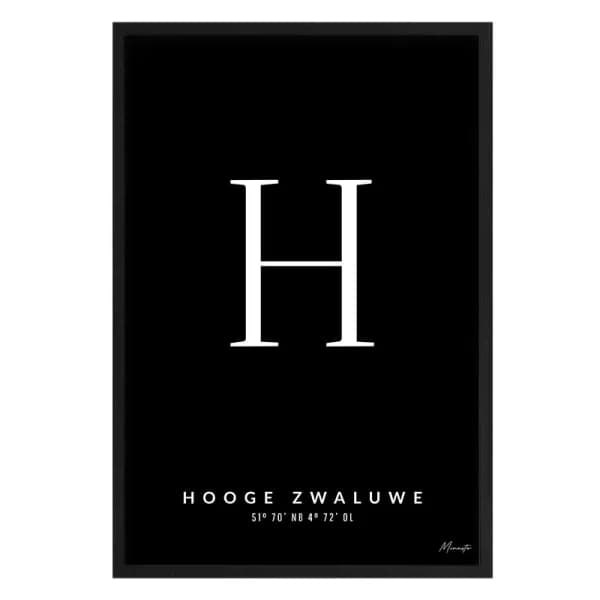 Letter H Hooge Zwaluwe