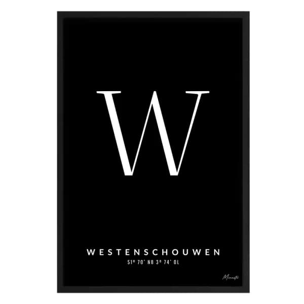 Letter W Westenschouwen