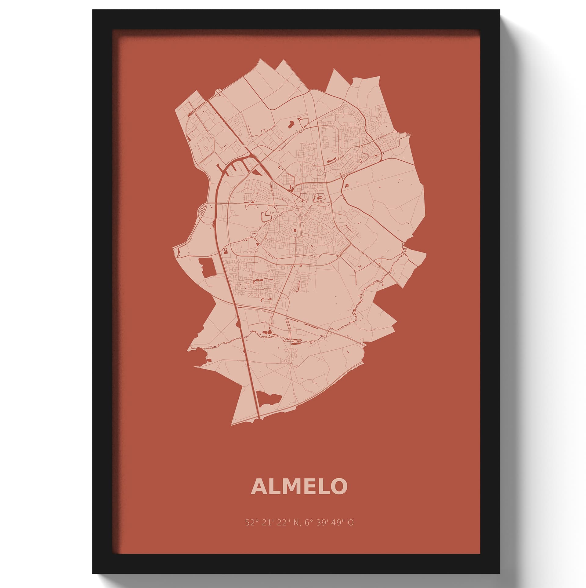 Poster Almelo - Rood