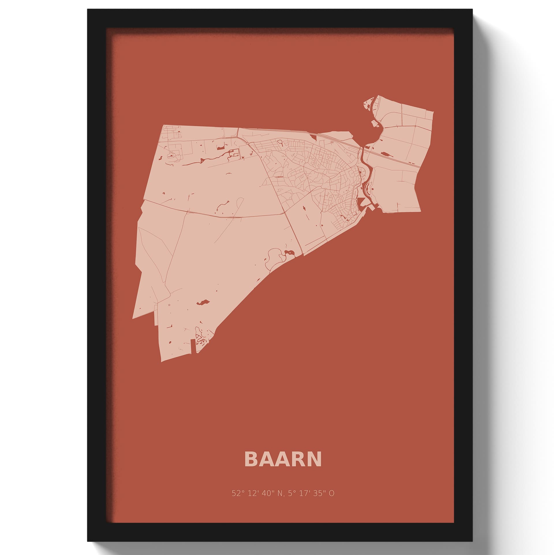 Poster Baarn - Rood