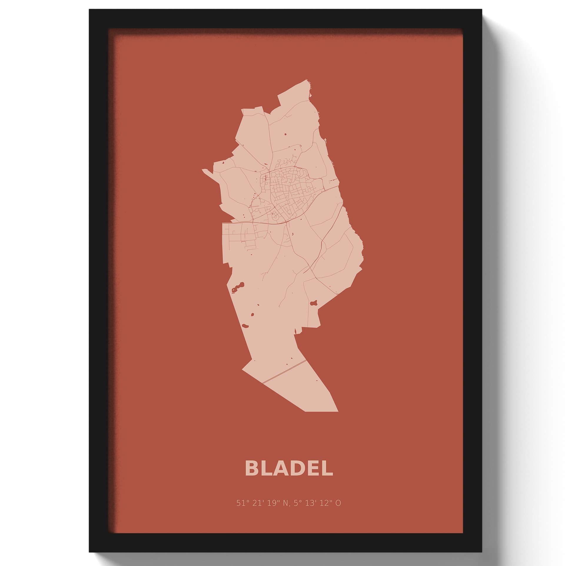 Poster Bladel - Rood