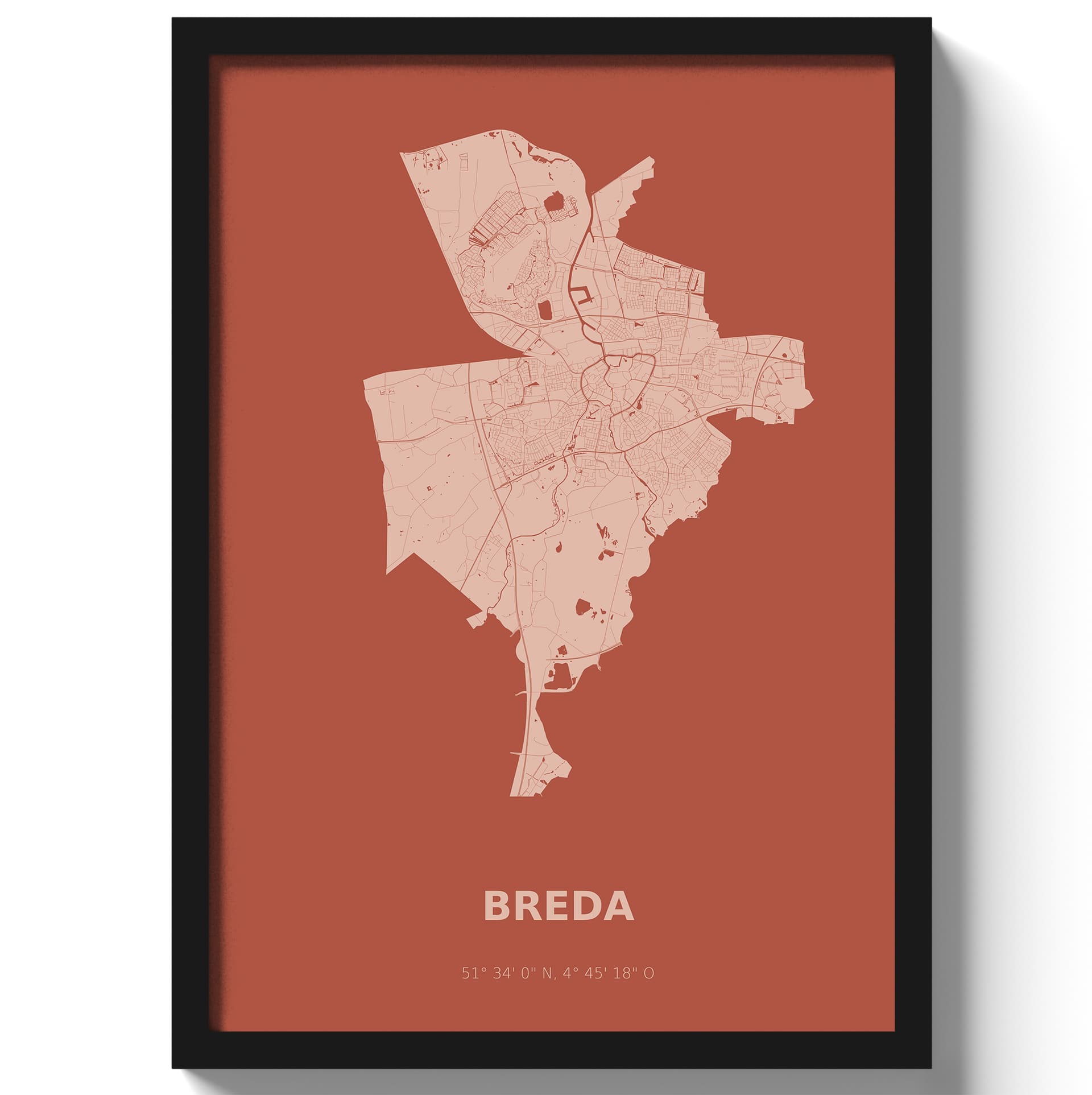 Poster Breda - Rood
