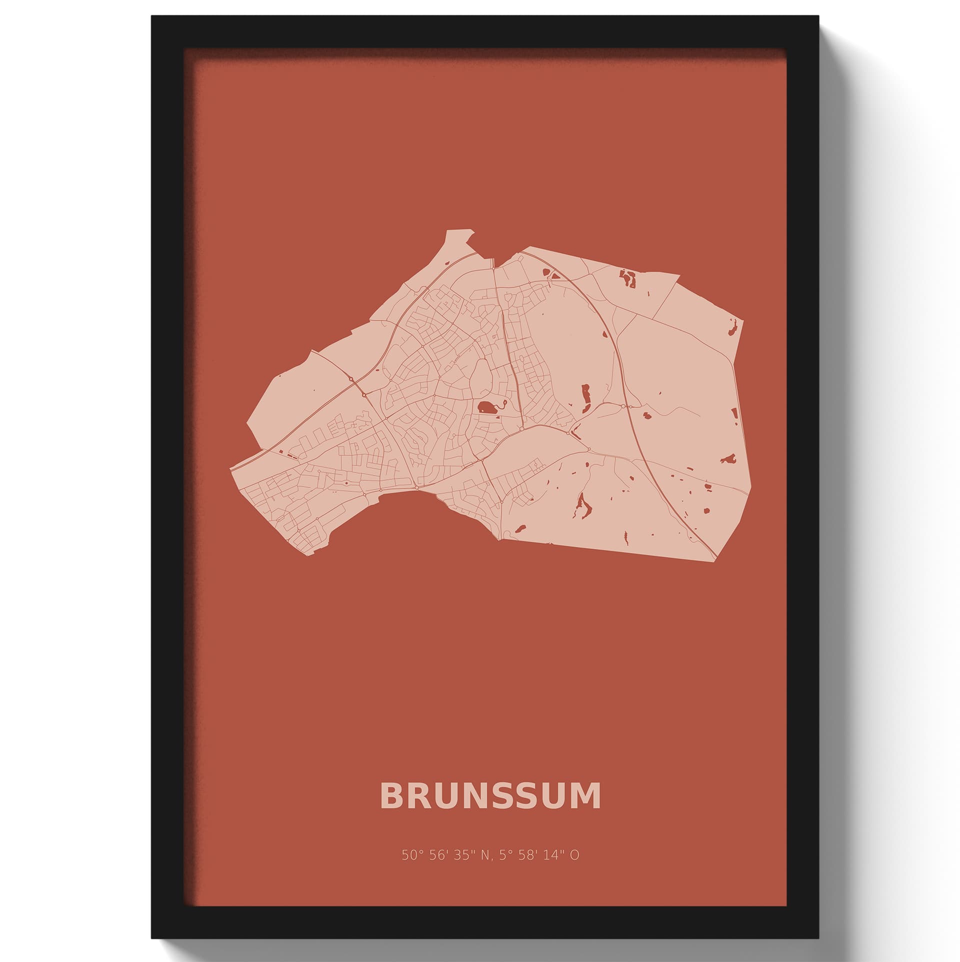 Poster Brunssum - Rood