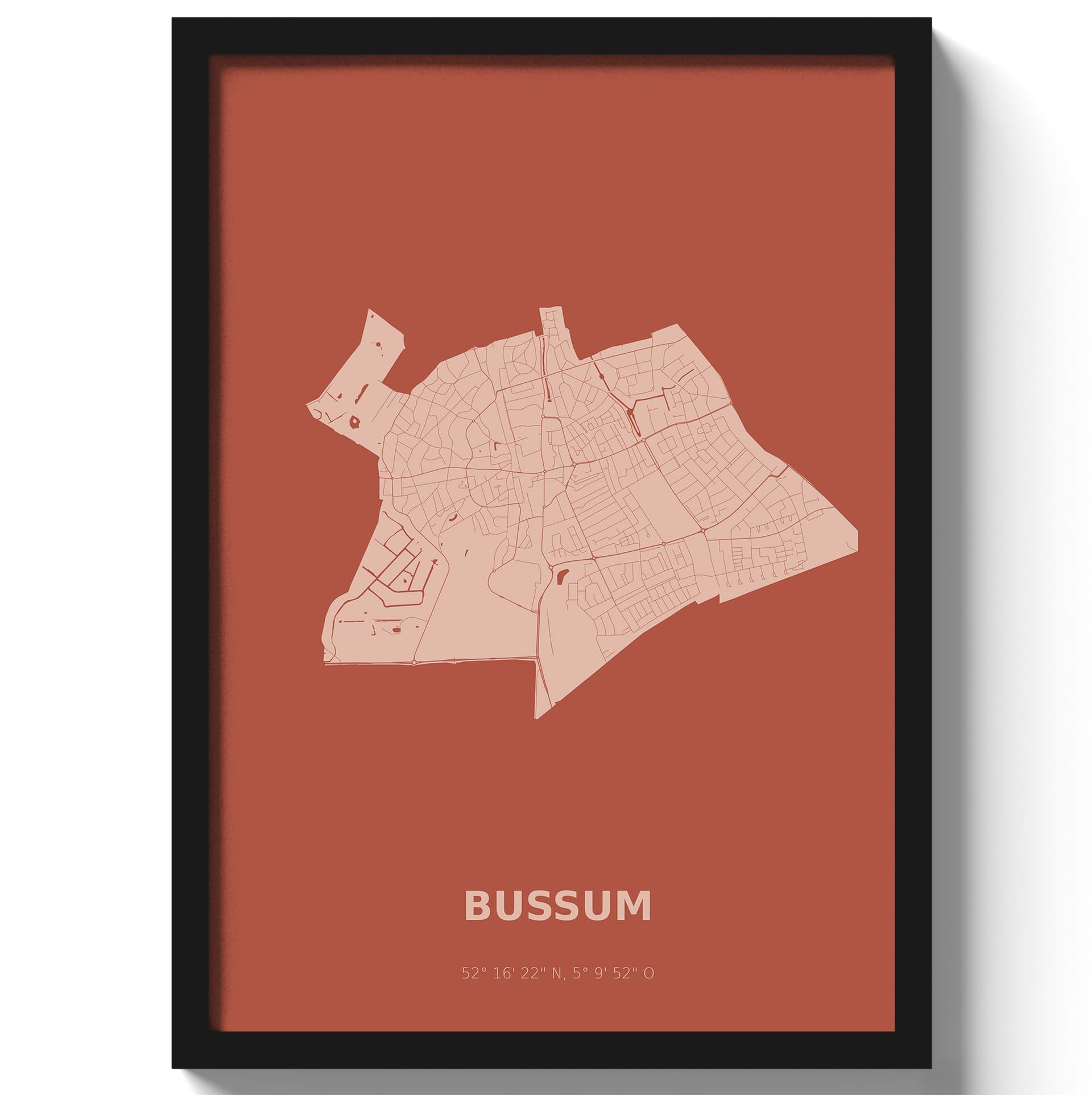 Poster Bussum - Rood