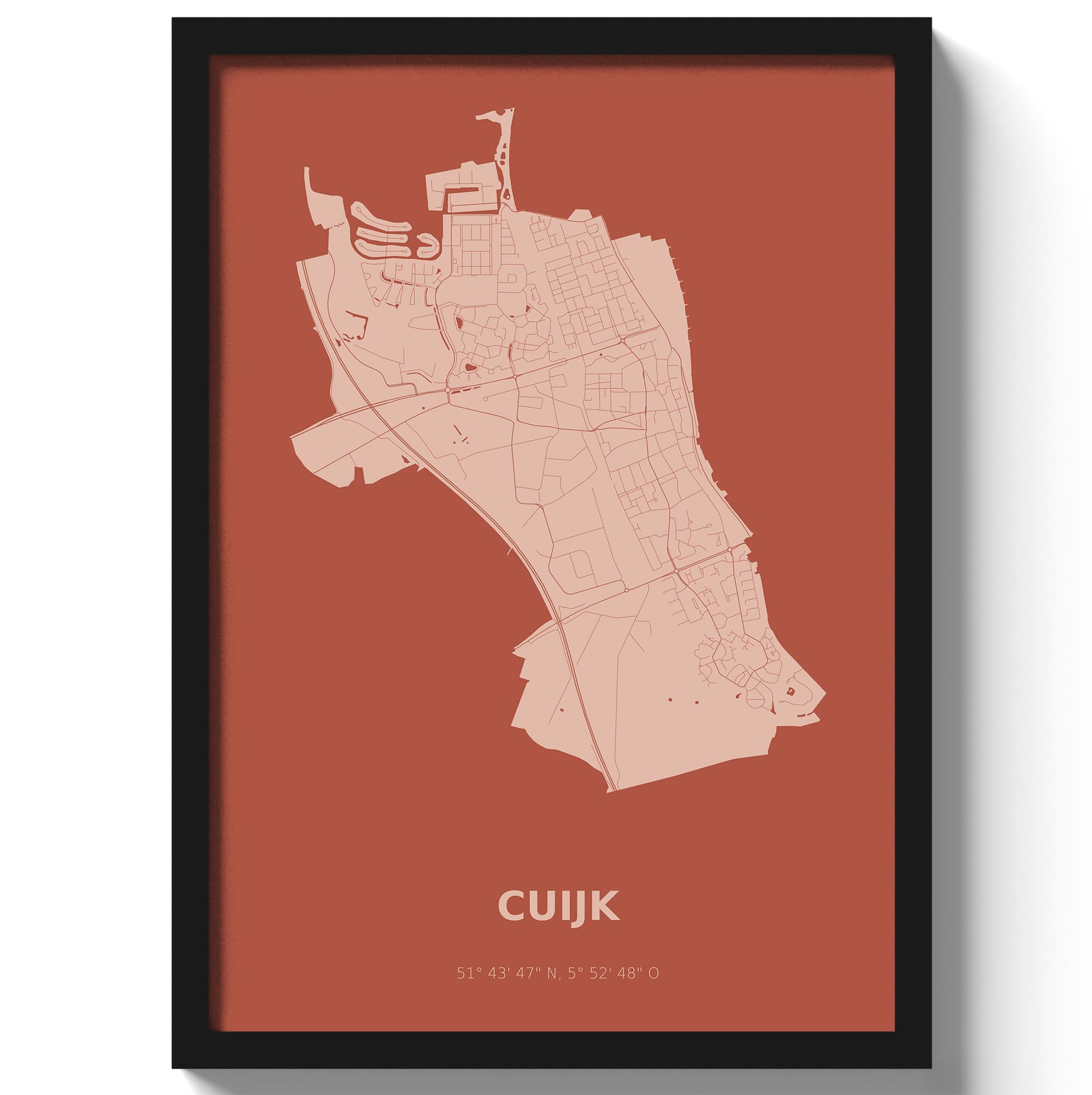 Poster Cuijk - Rood