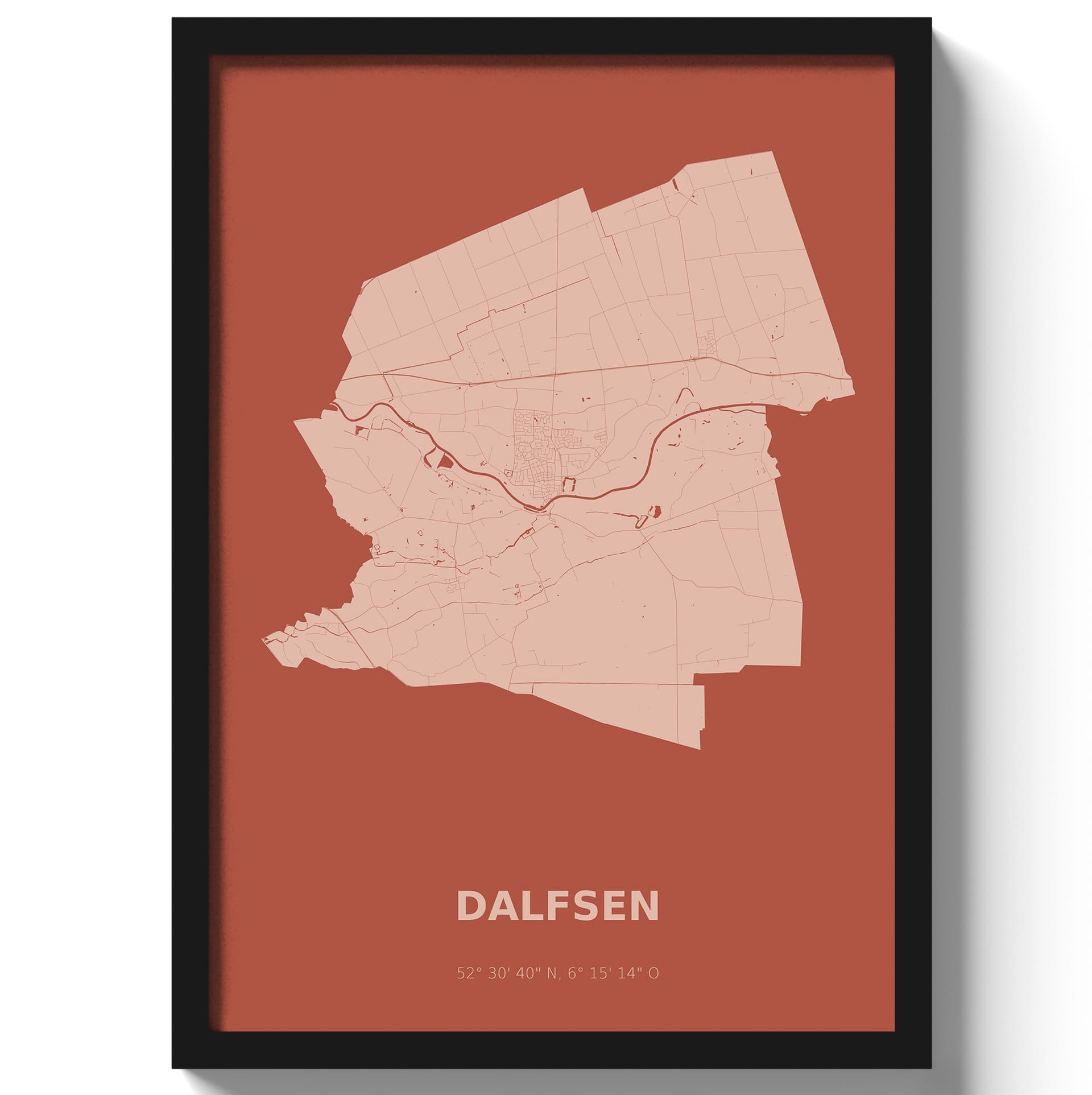 Poster Dalfsen - Rood