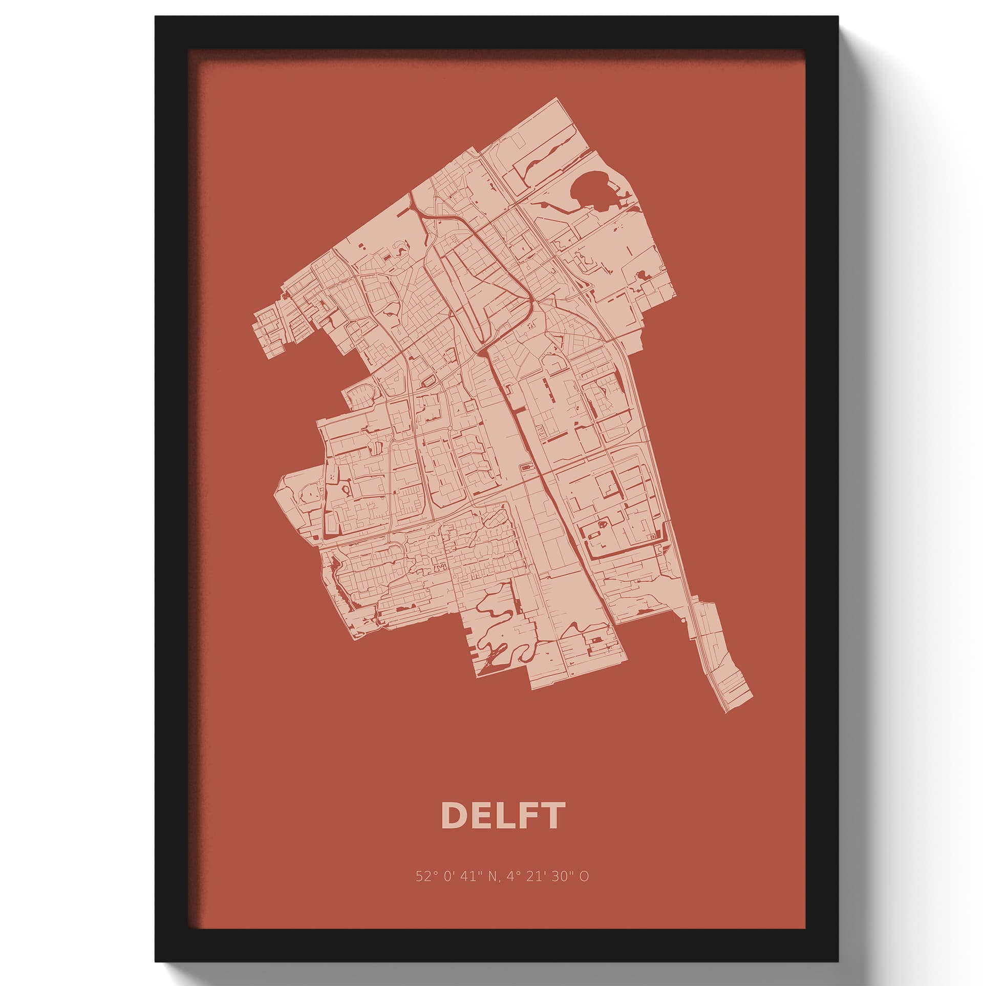 Poster Delft - Rood