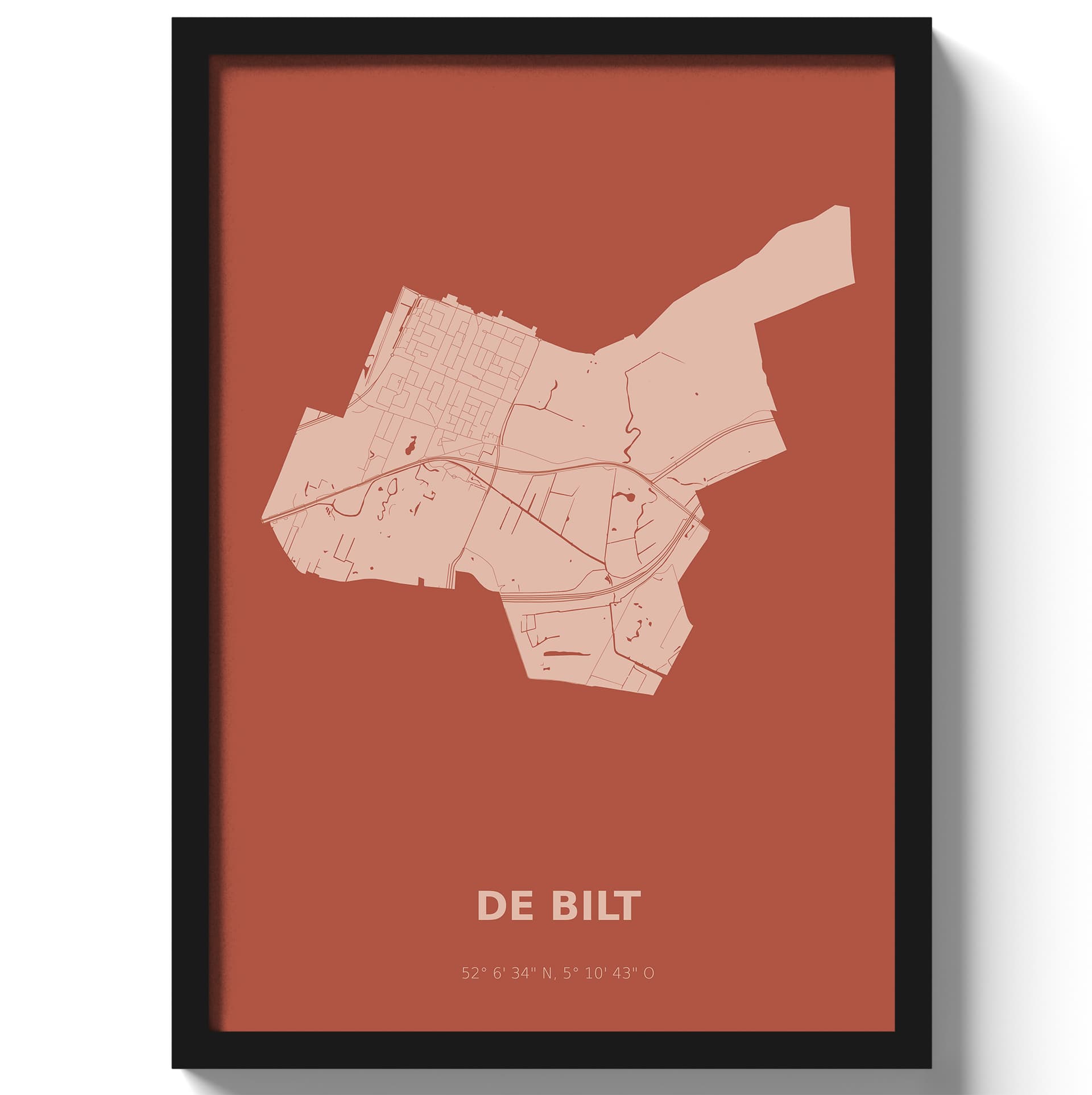 Poster De Bilt - Rood
