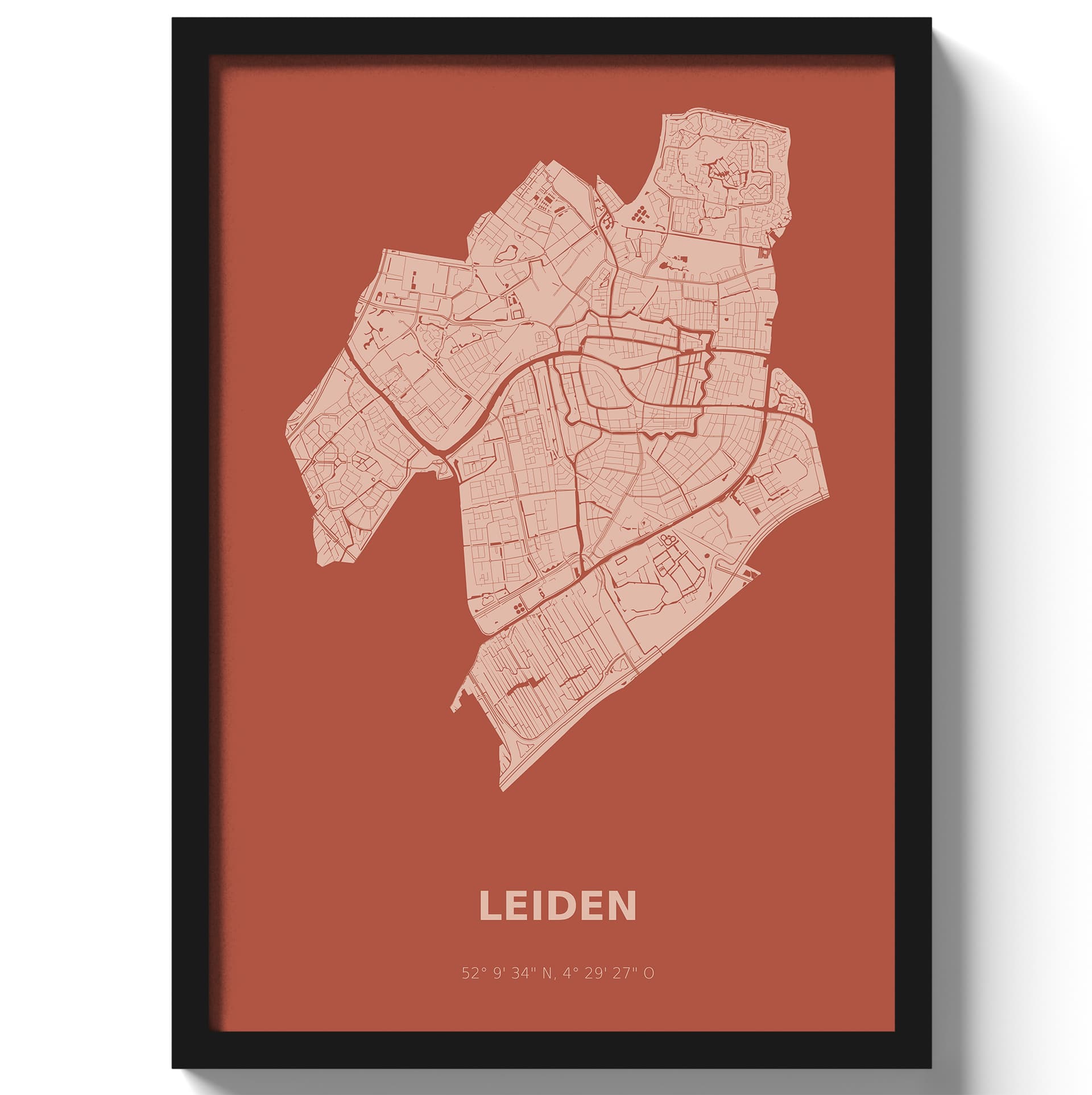 Poster Leiden - Rood