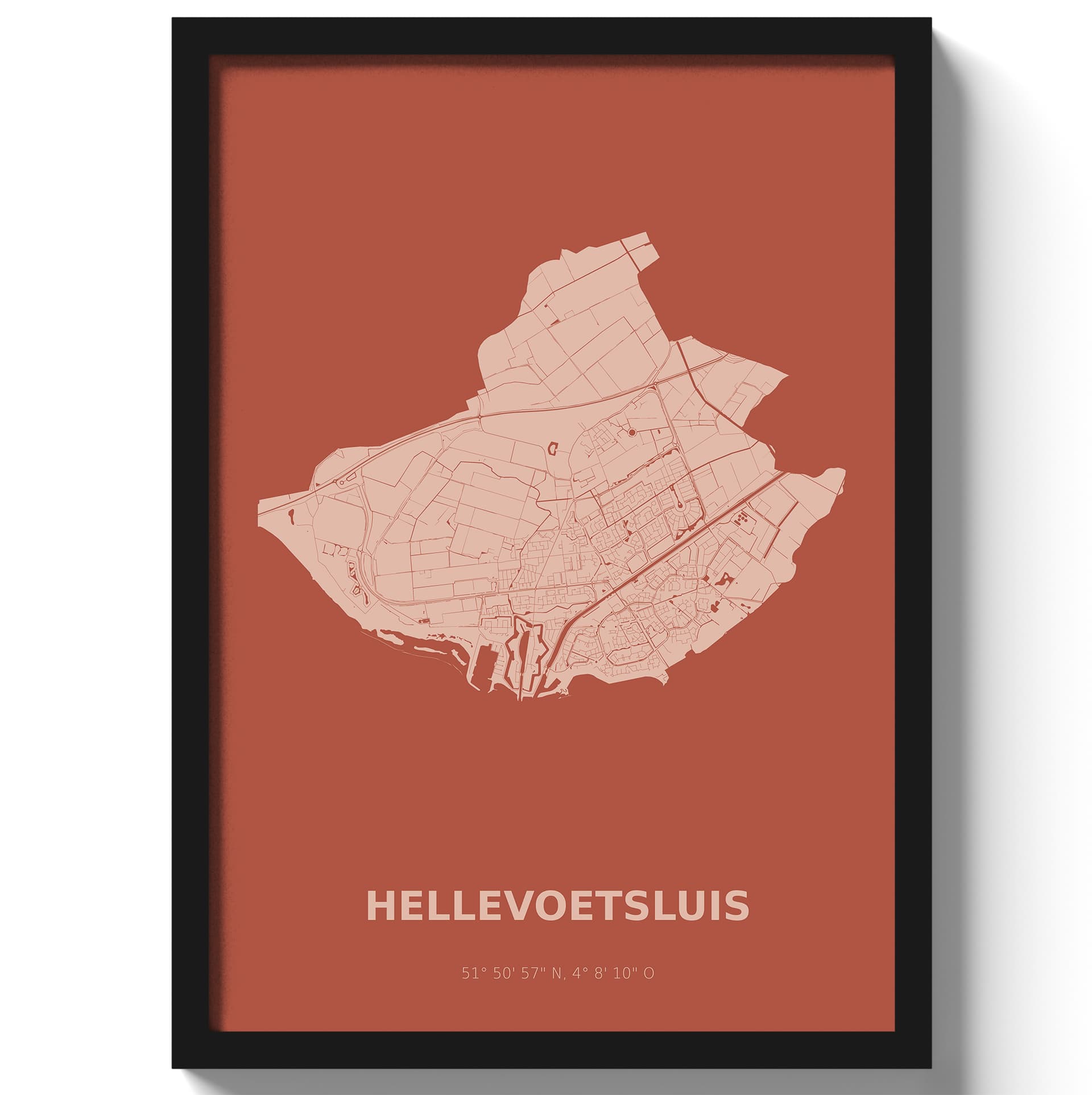 Poster Hellevoetsluis - Rood