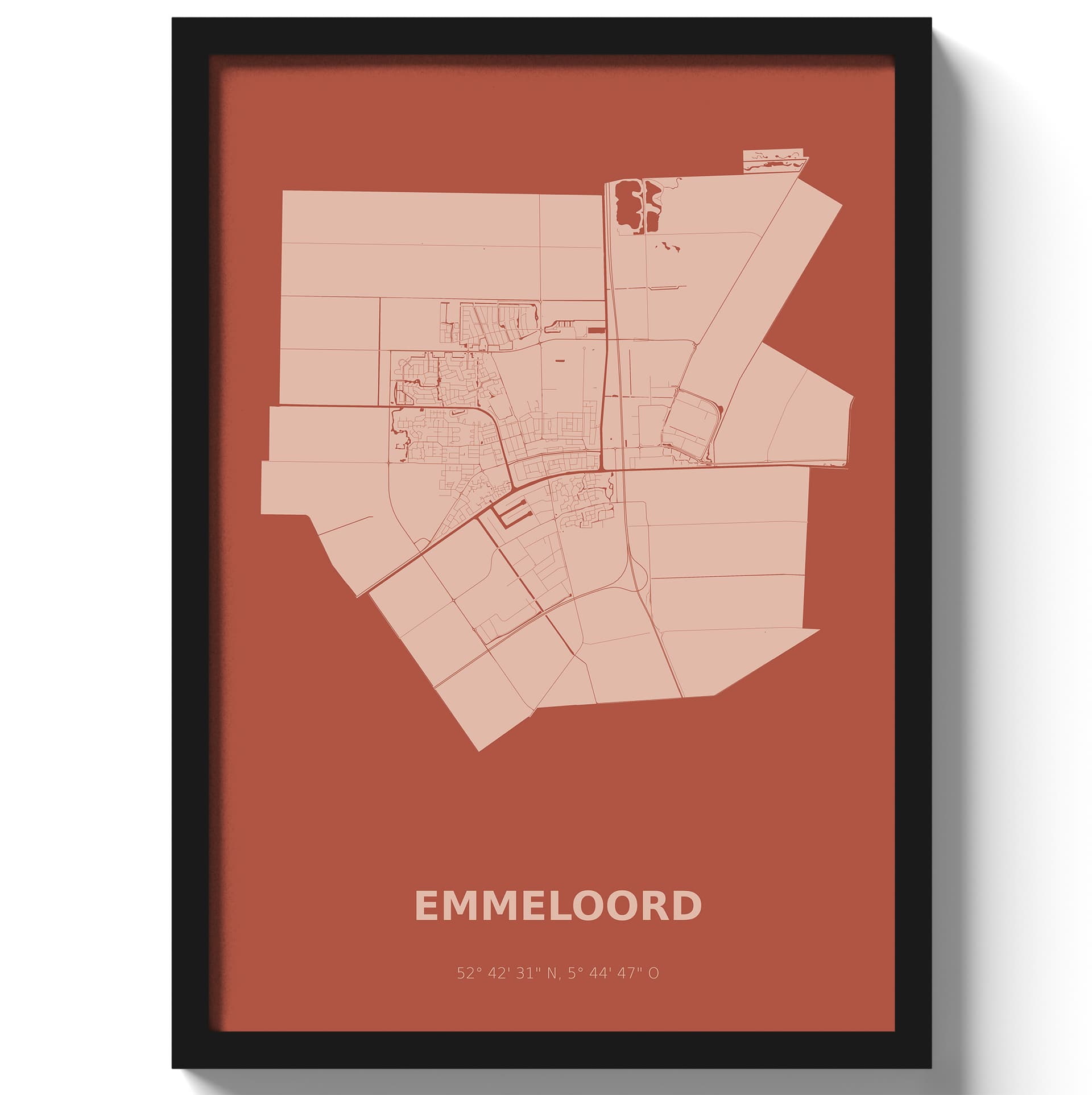 Poster Emmeloord - Rood