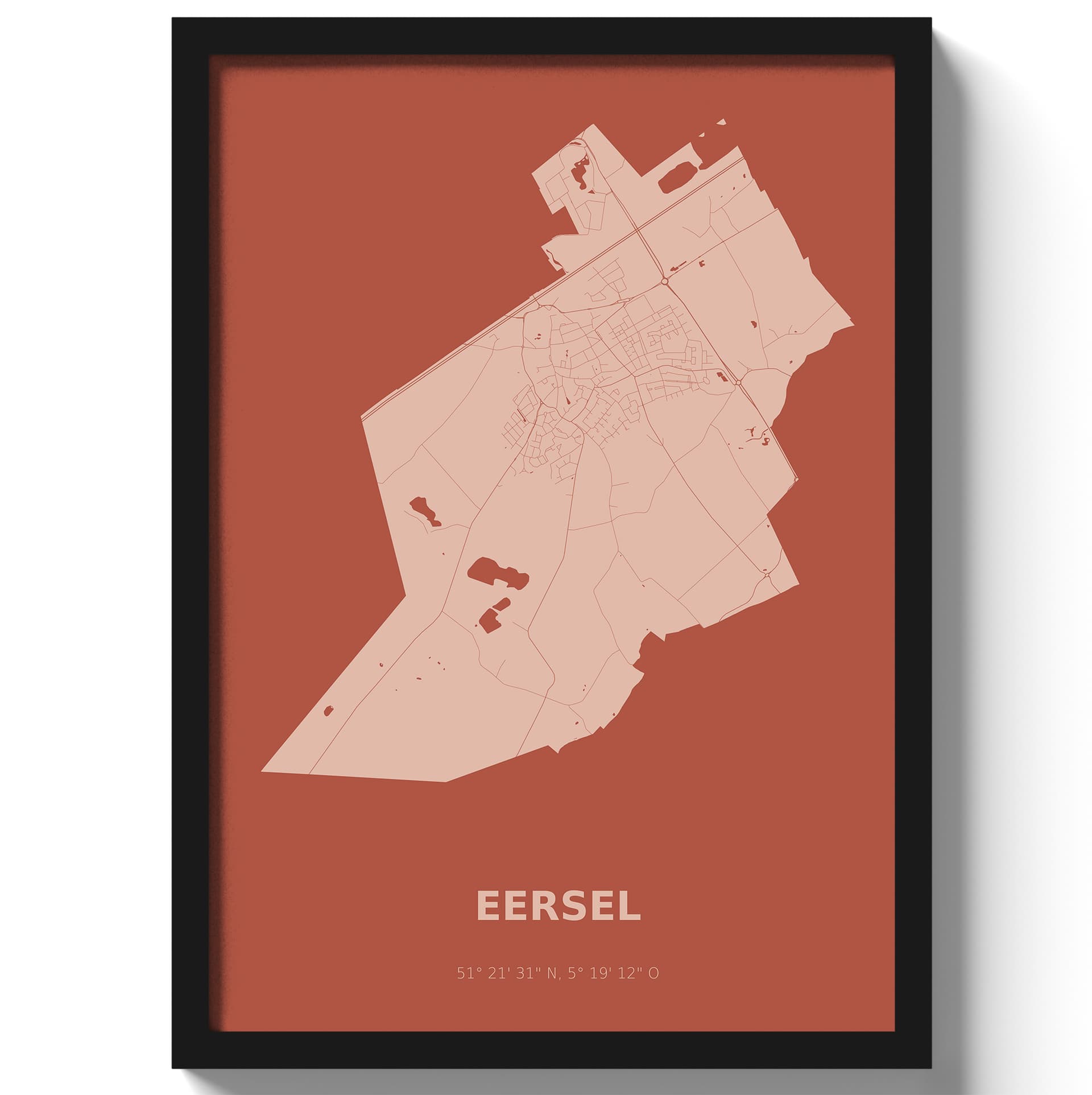 Poster Eersel - Rood