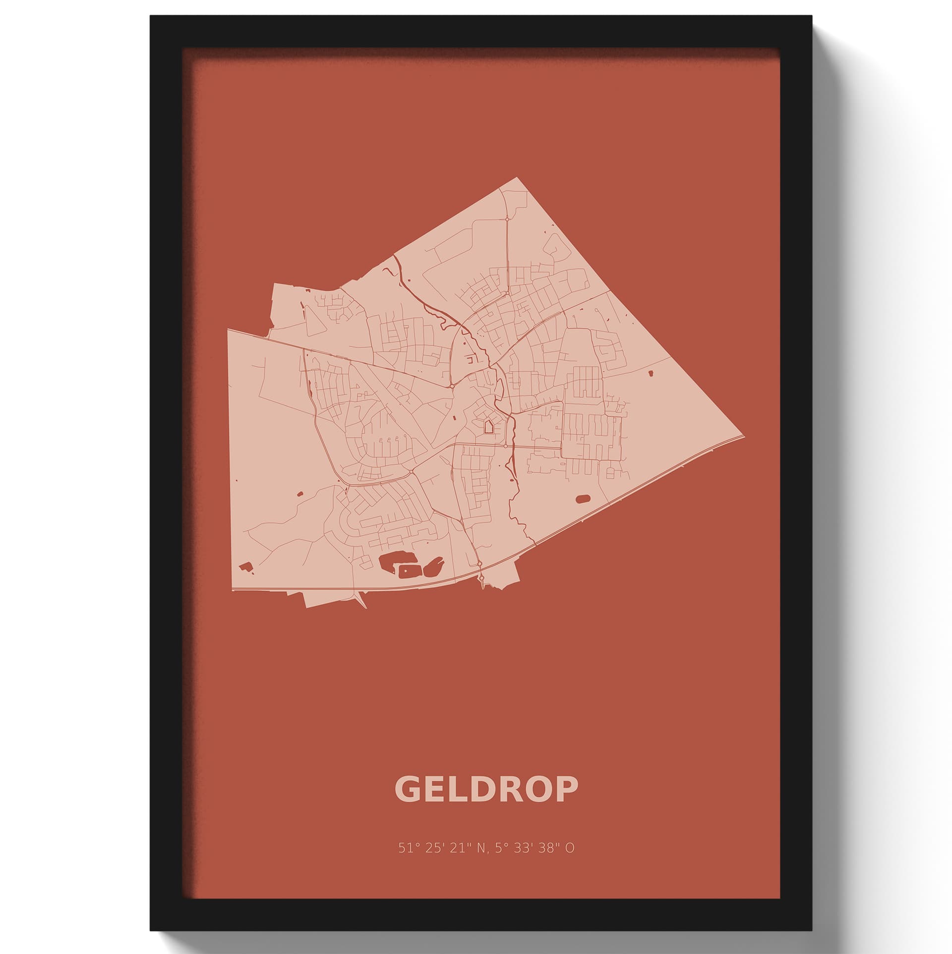 Poster Geldrop - Rood
