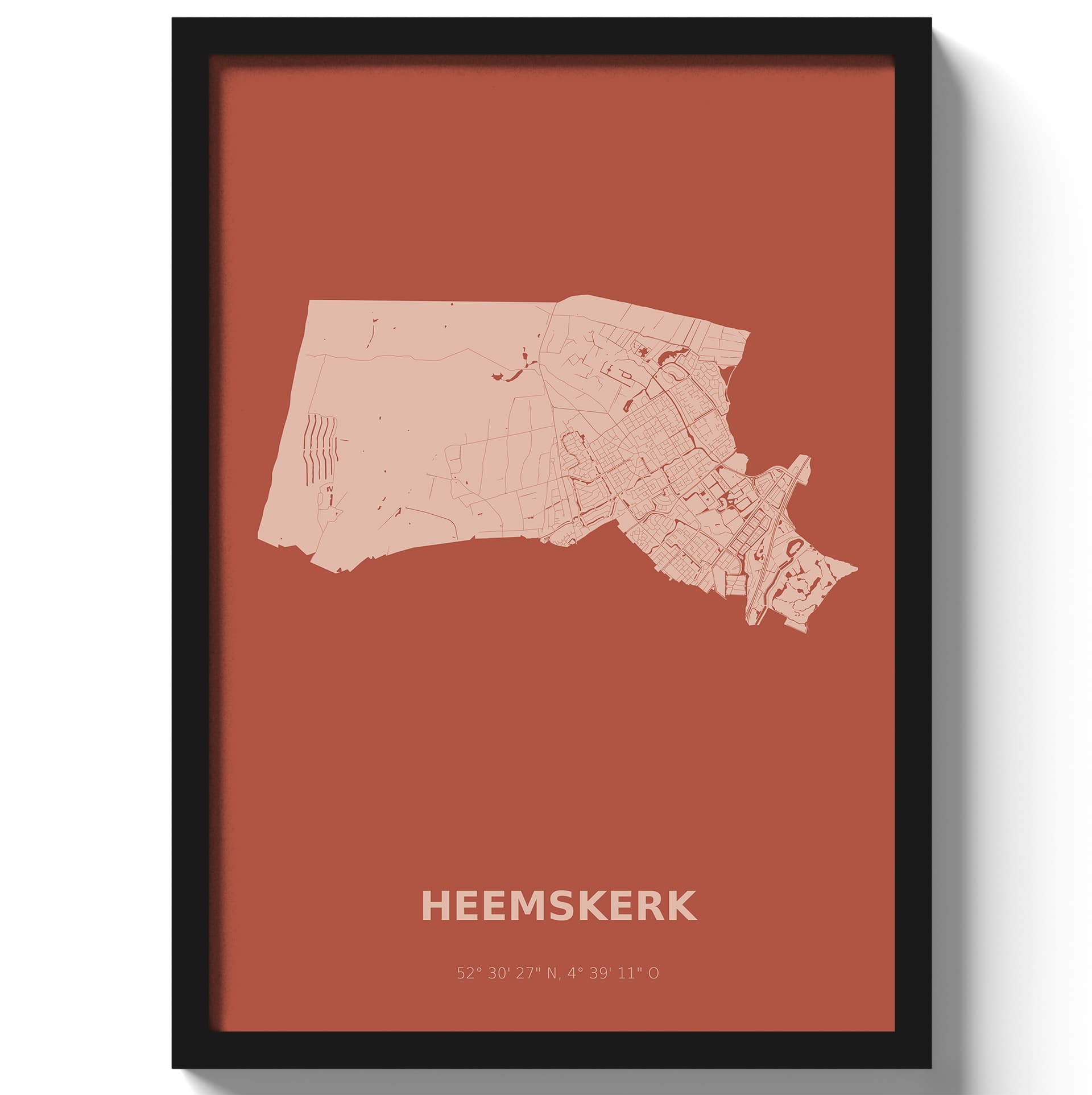 Poster Heemskerk - Rood
