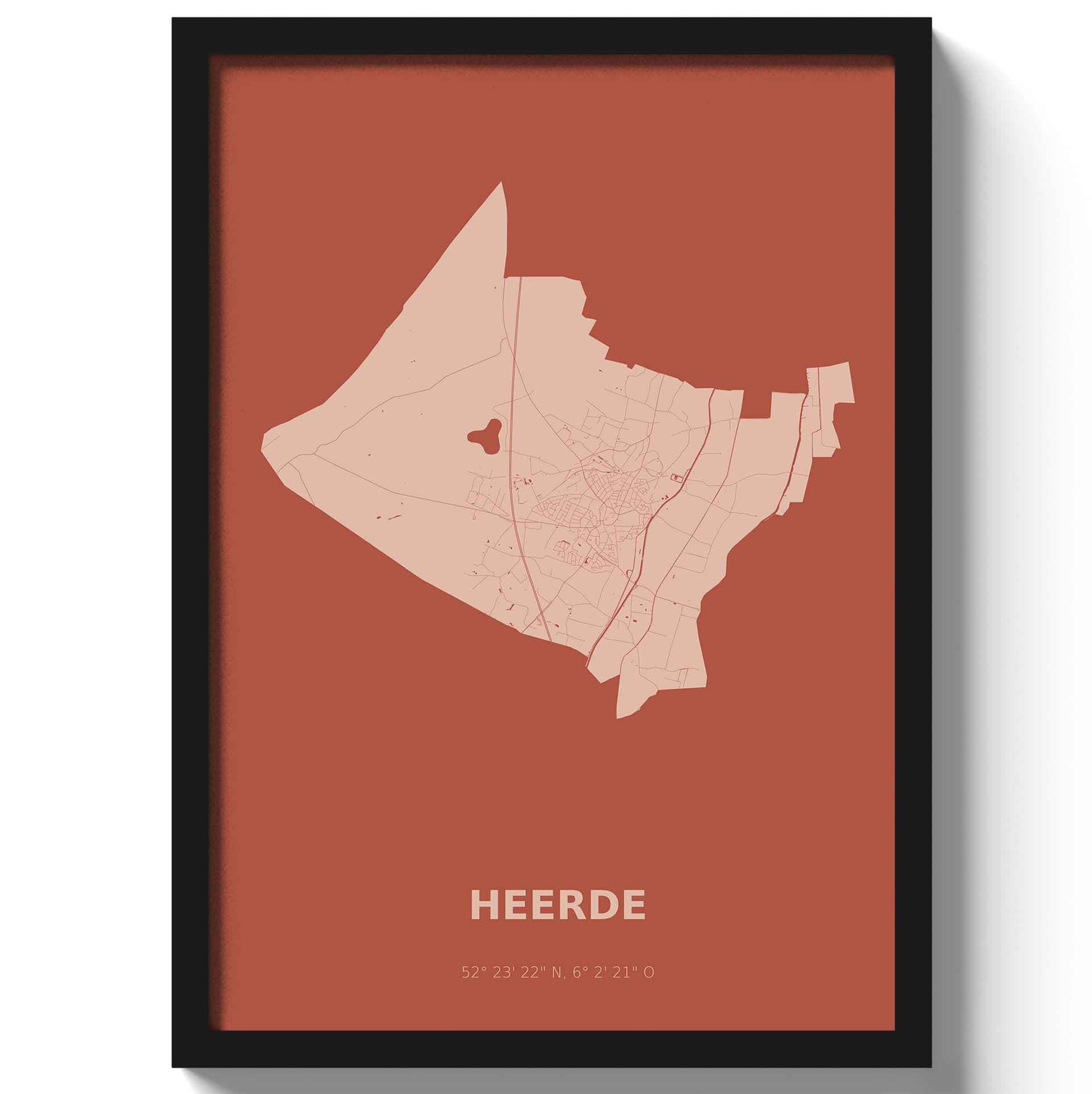 Poster Heerde - Rood