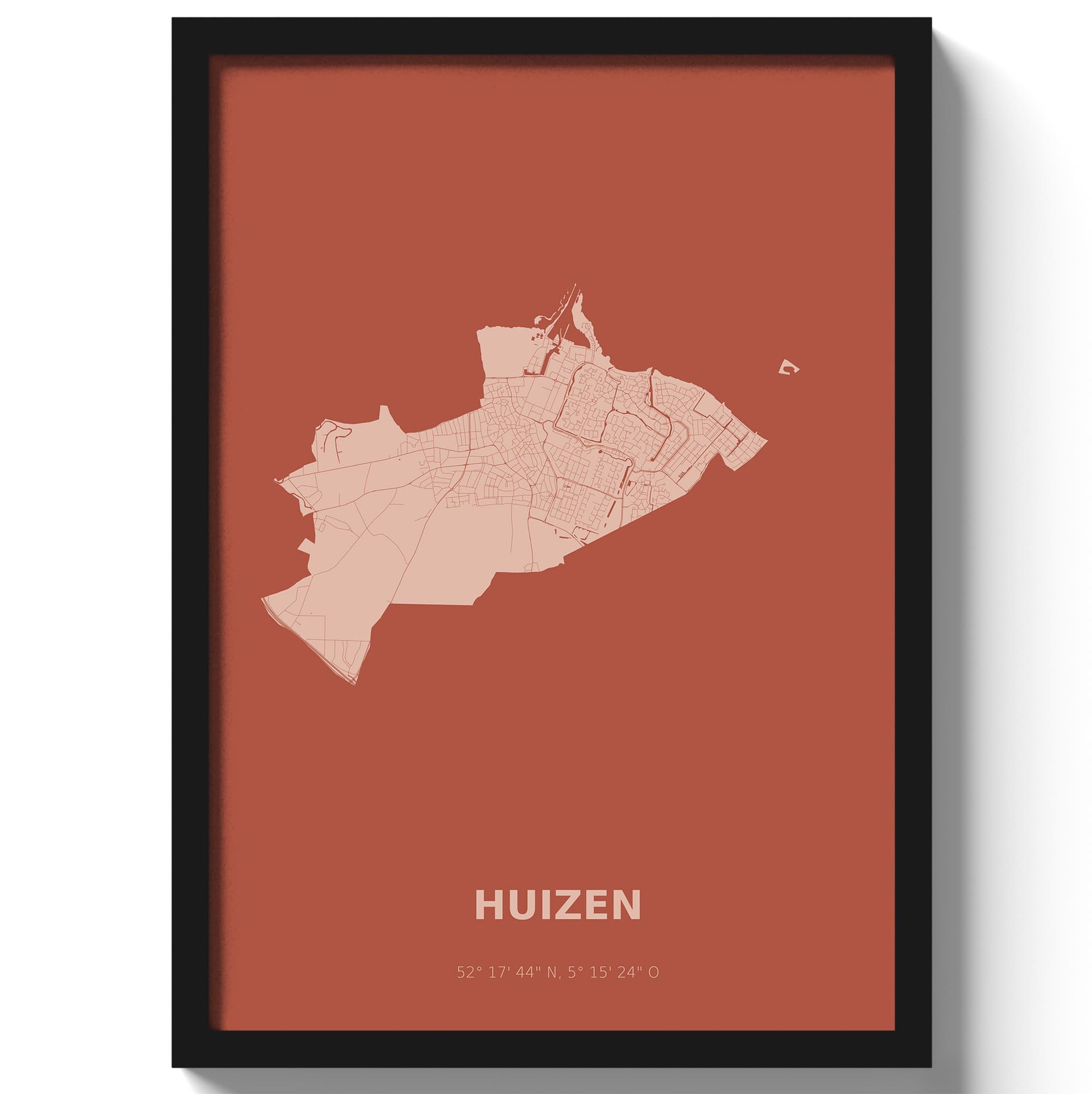 Poster Huizen - Rood