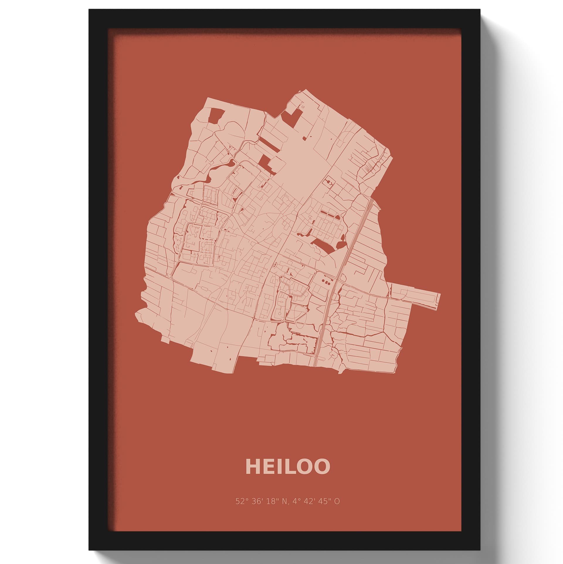 Poster Heiloo - Rood