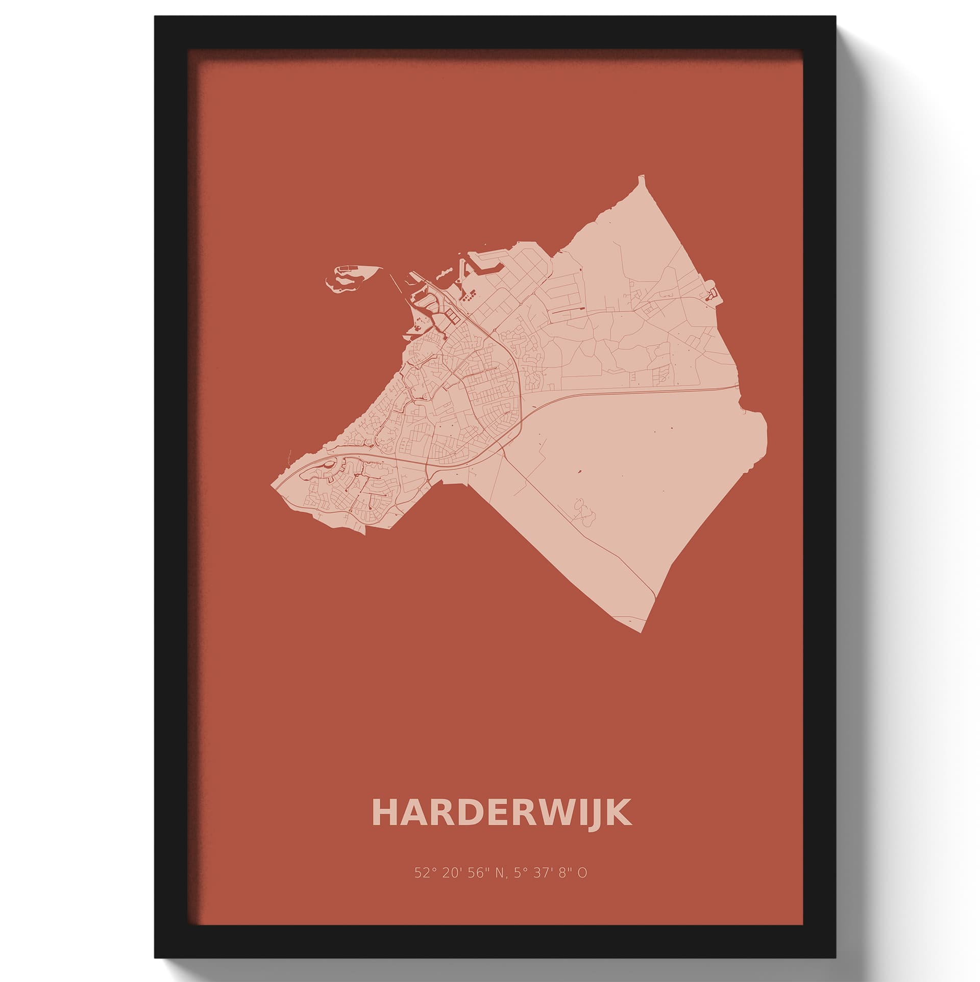 Poster Harderwijk - Rood