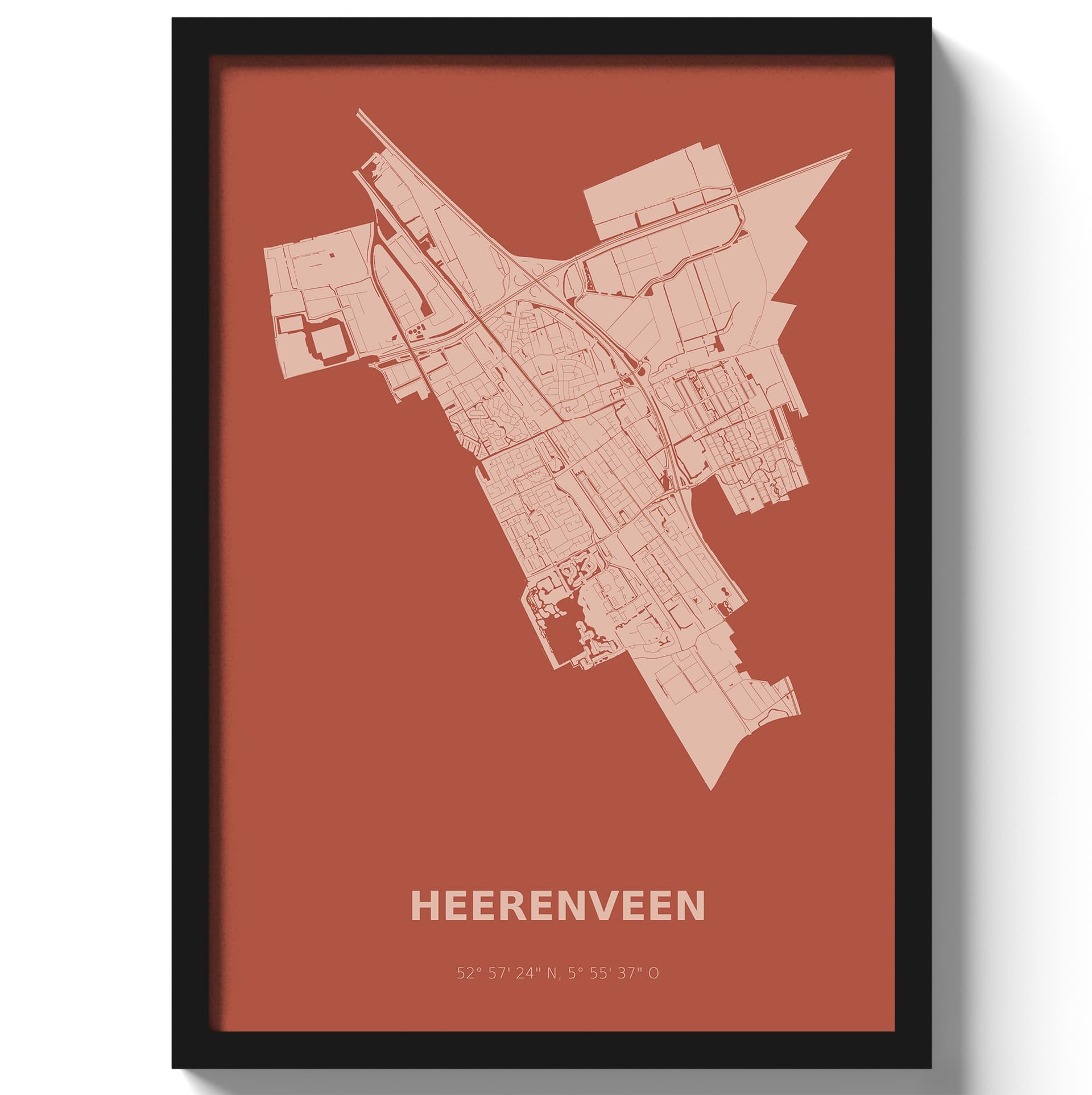 Poster Heerenveen - Rood