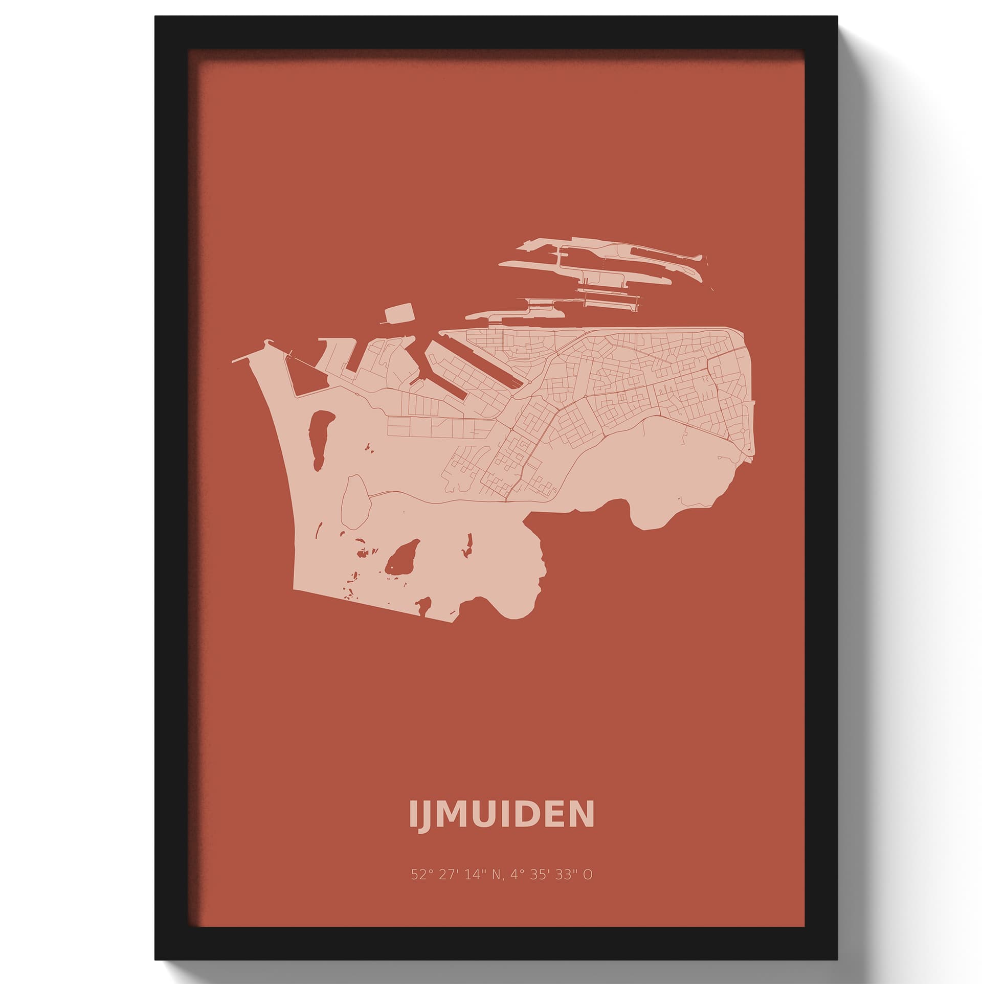 Poster IJmuiden - Rood