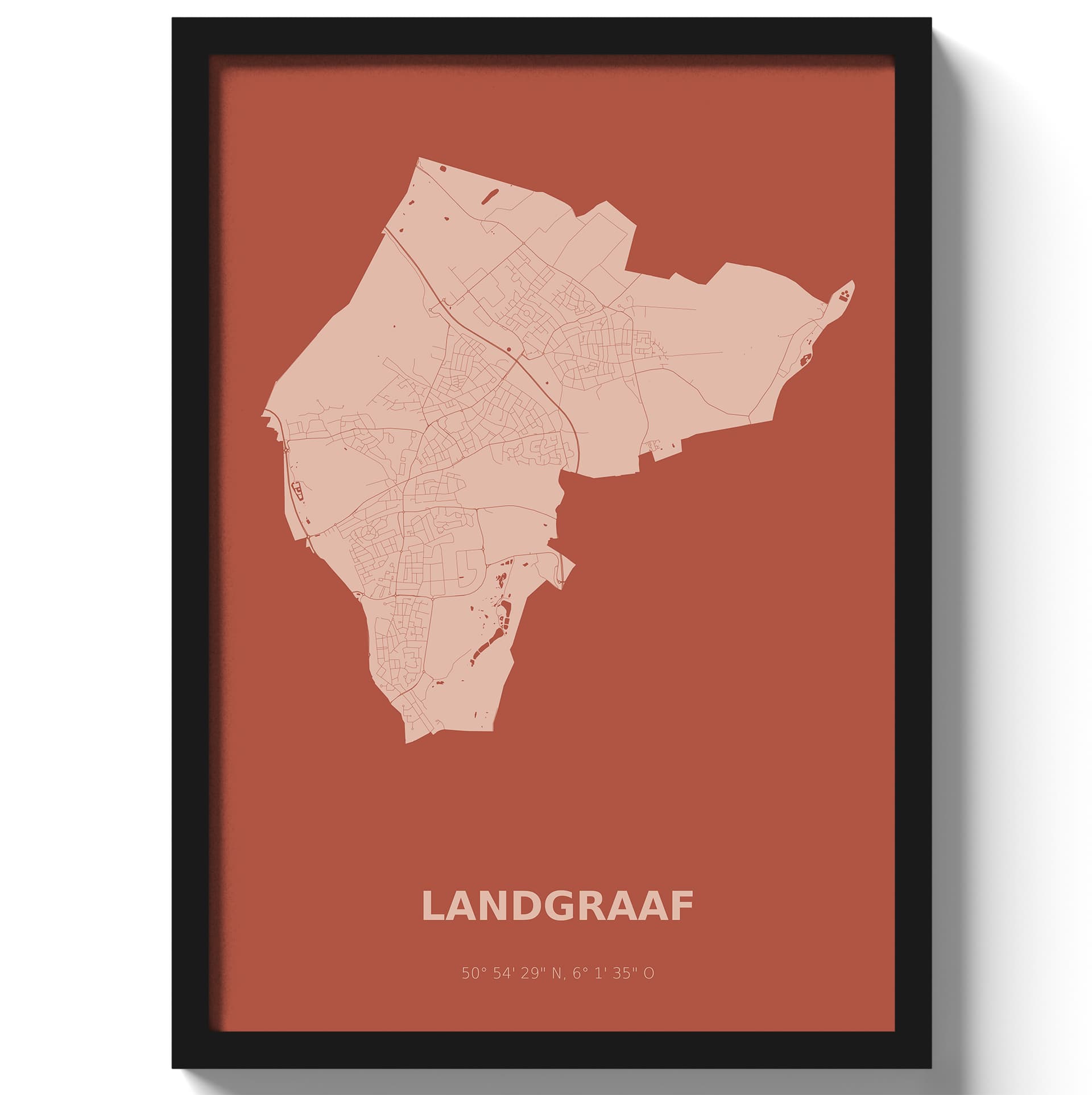Poster Landgraaf - Rood