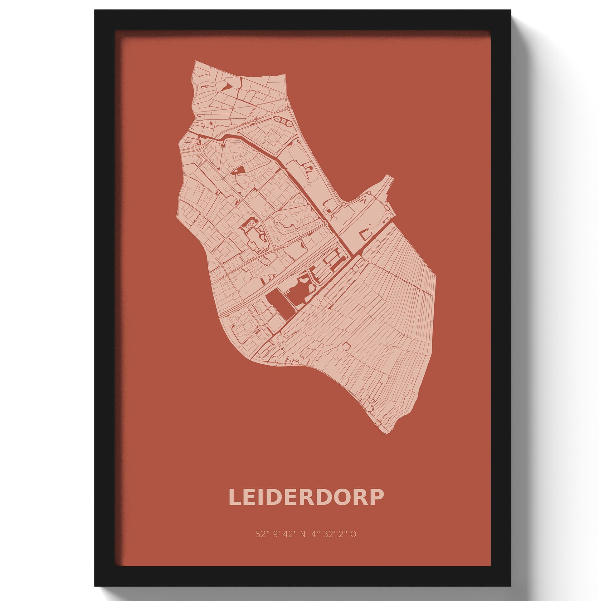 Poster Leiderdorp - Rood