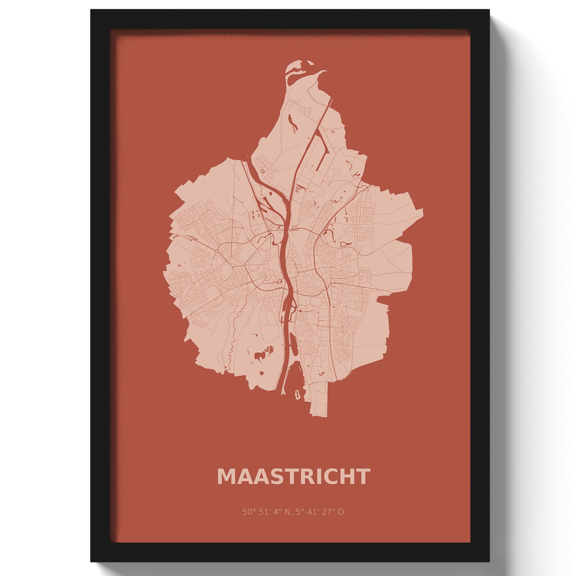 Poster Maastricht - Rood