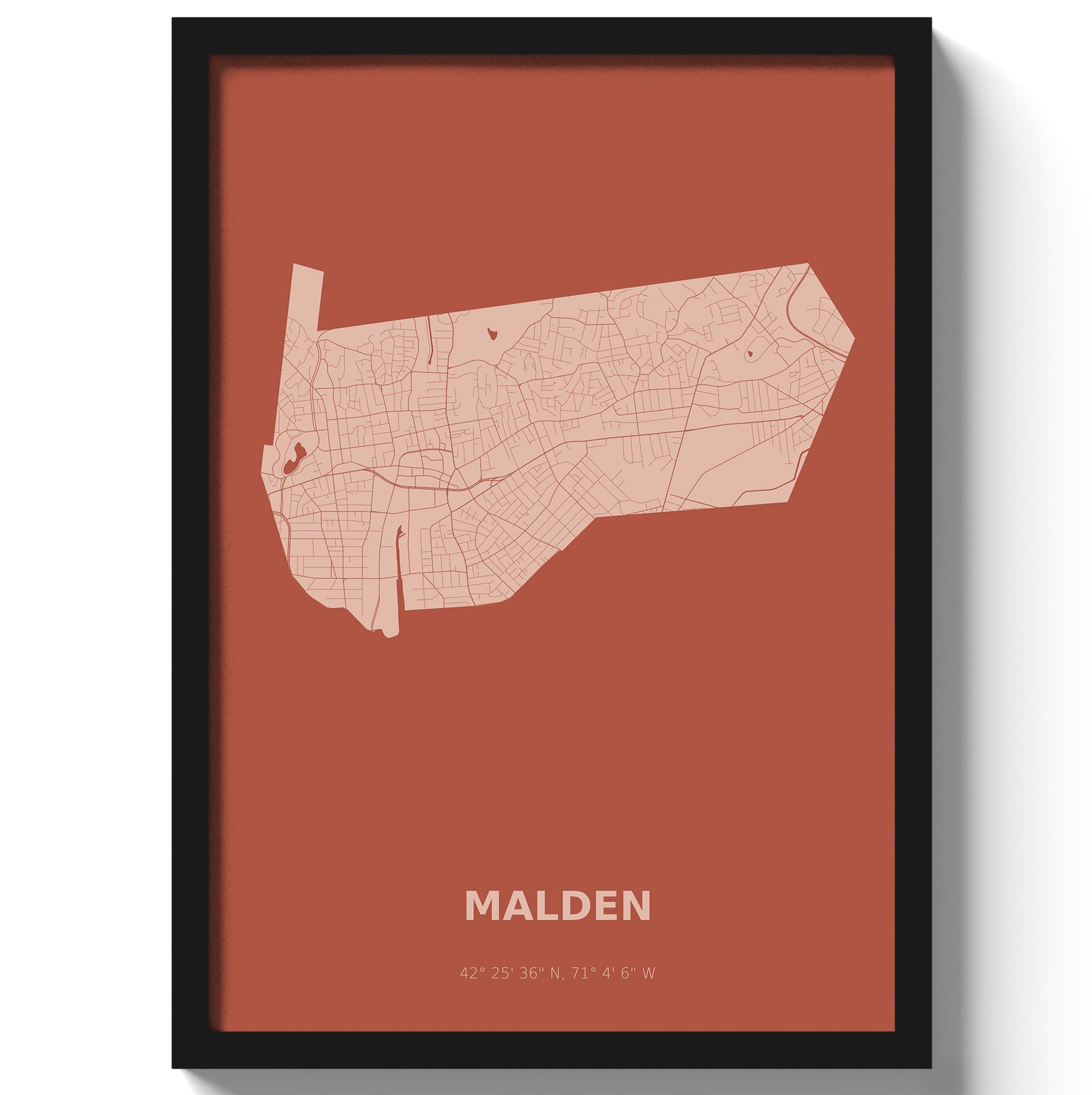 Poster Malden - Rood