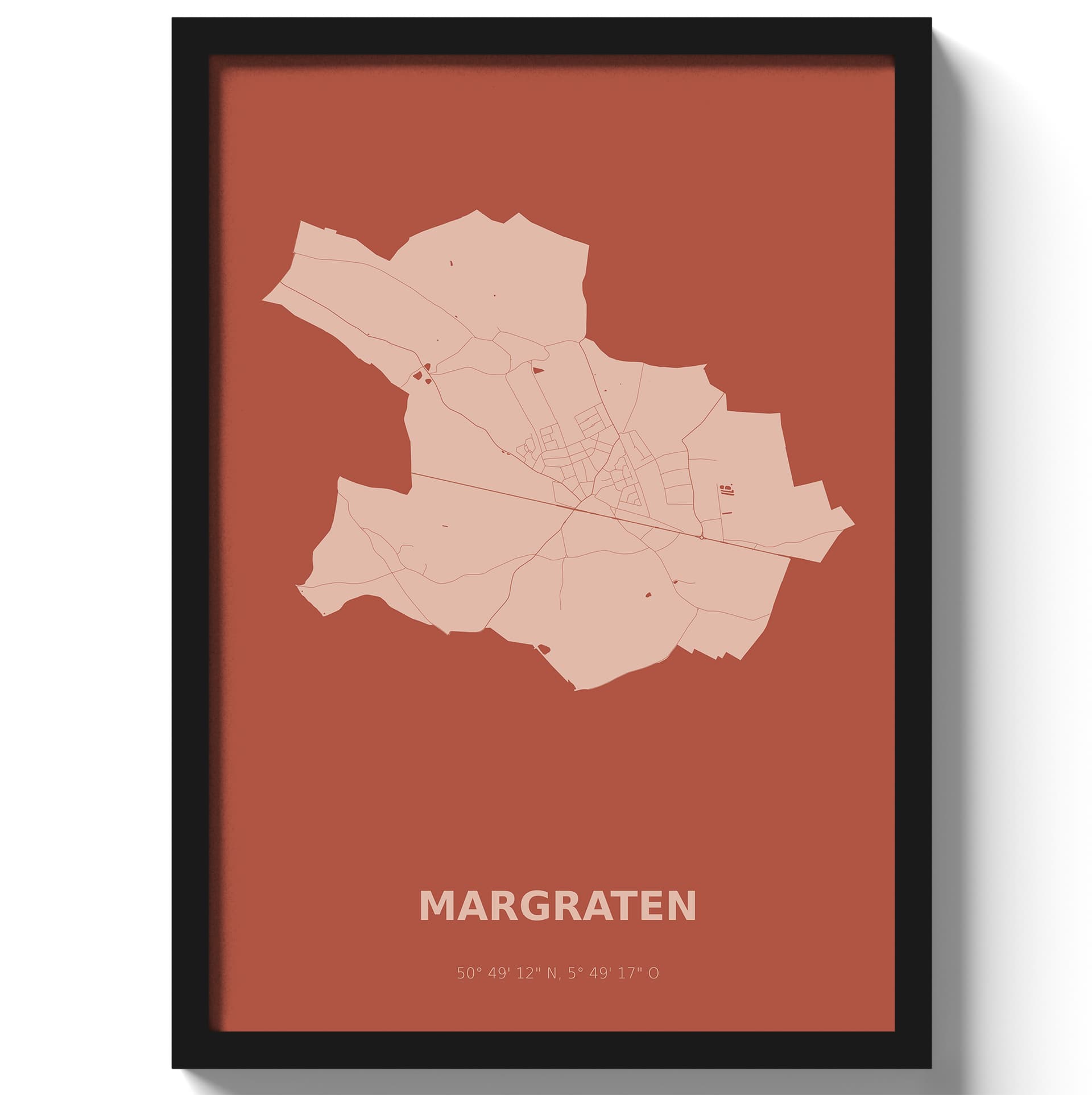 Poster Margraten - Rood