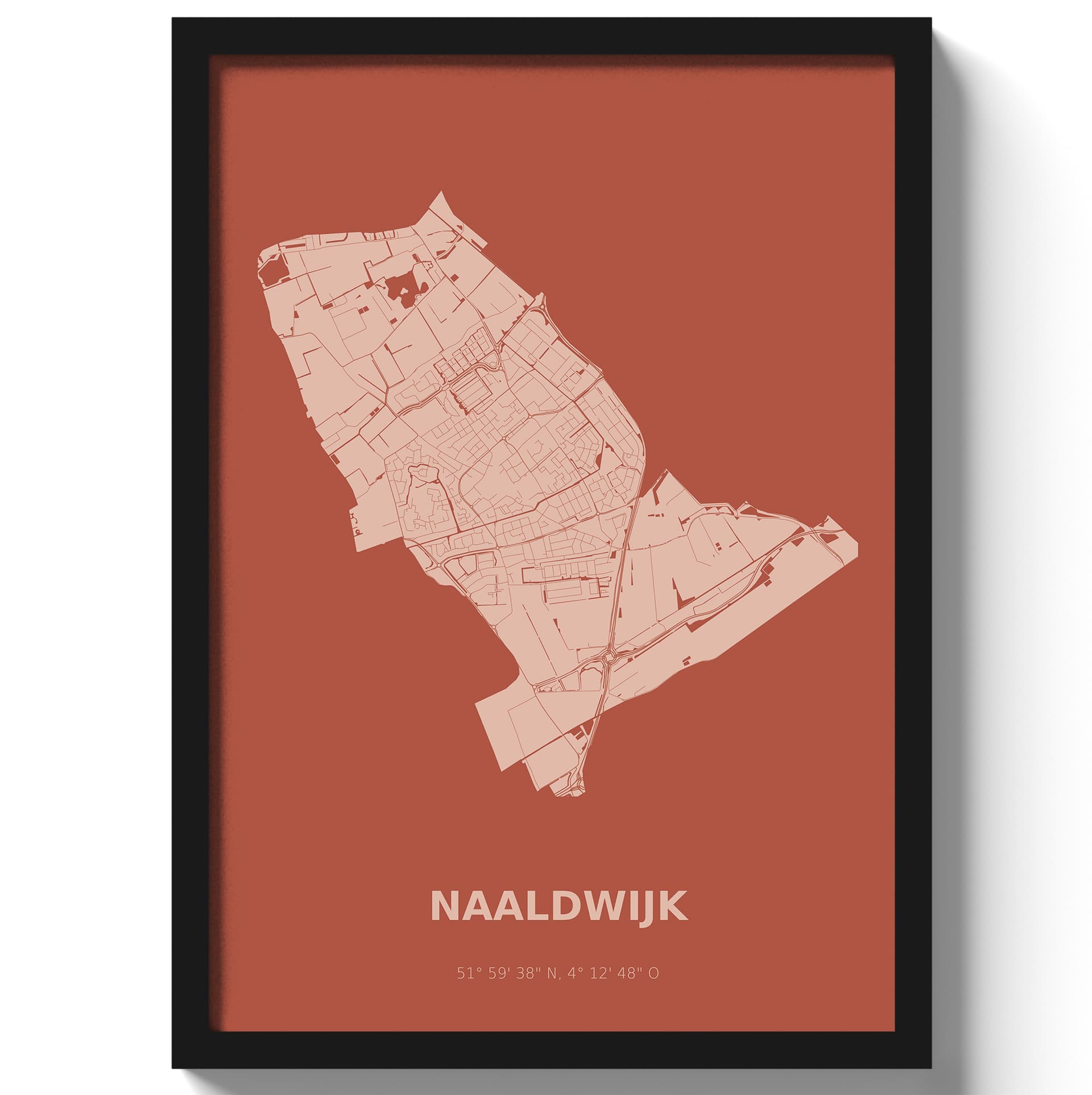 Poster Naaldwijk - Rood