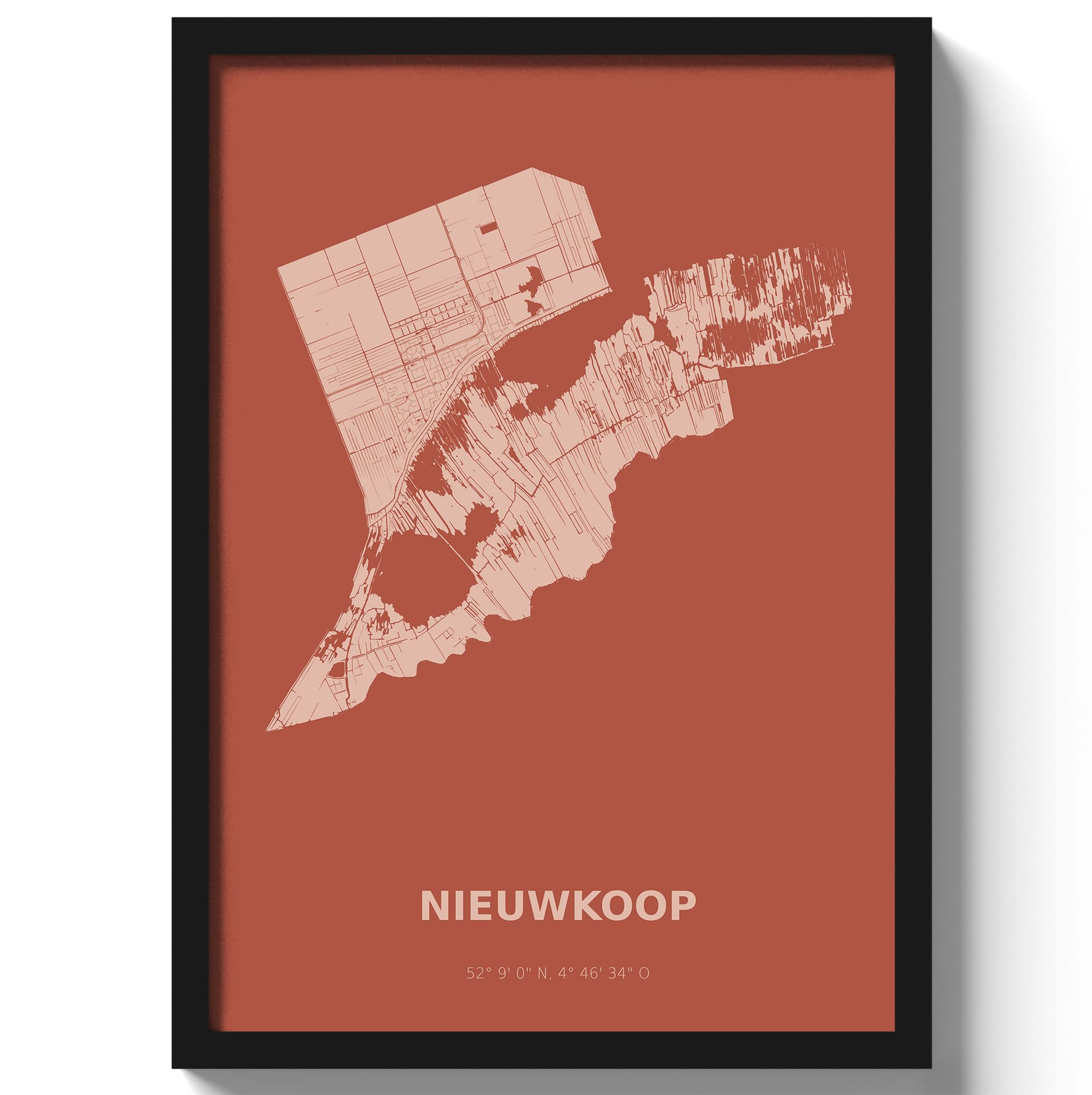 Poster Nieuwkoop - Rood
