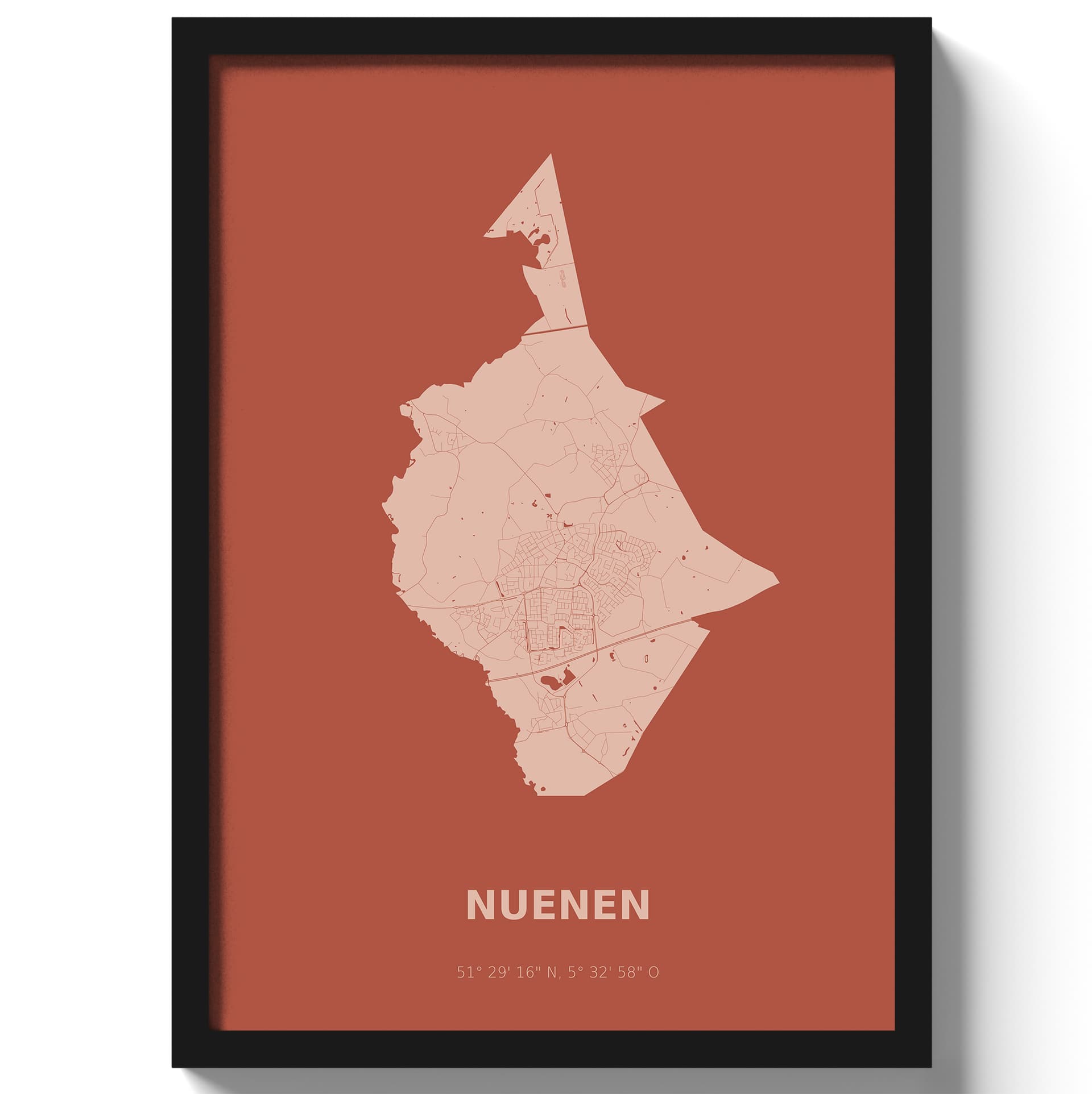 Poster Nuenen - Rood