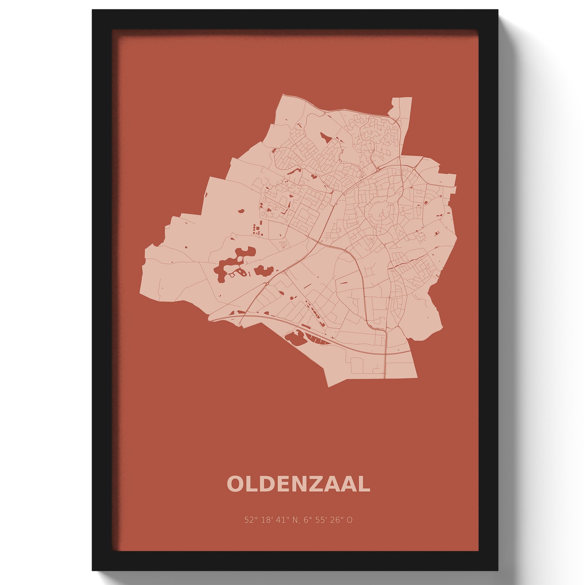 Poster Oldenzaal - Rood