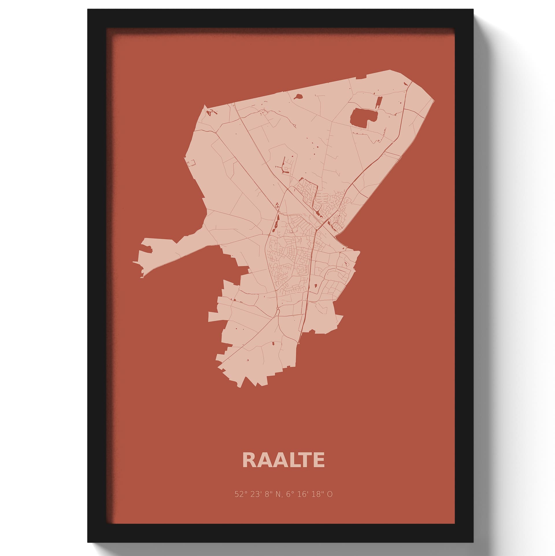 Poster Raalte - Rood