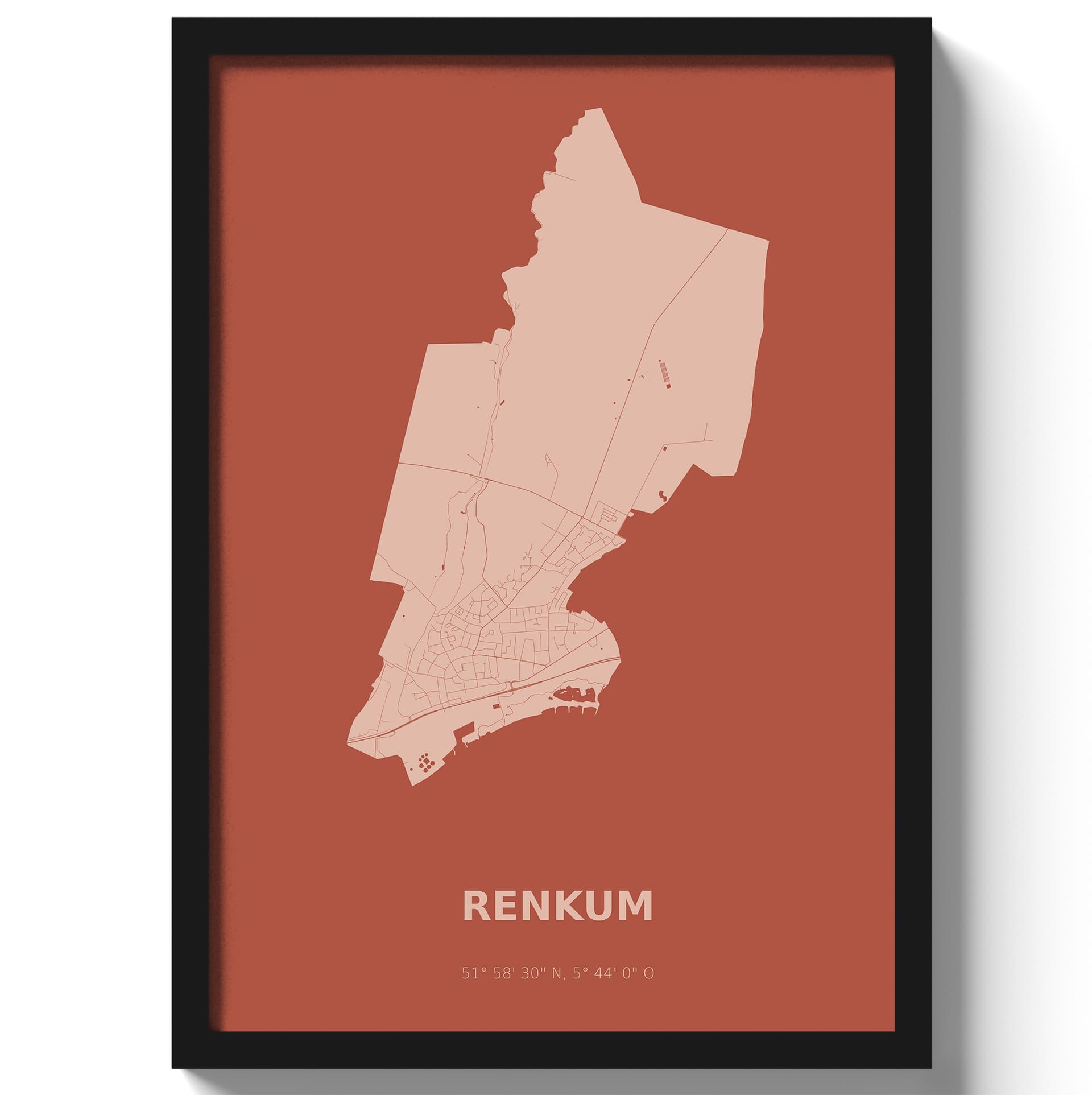 Poster Renkum - Rood