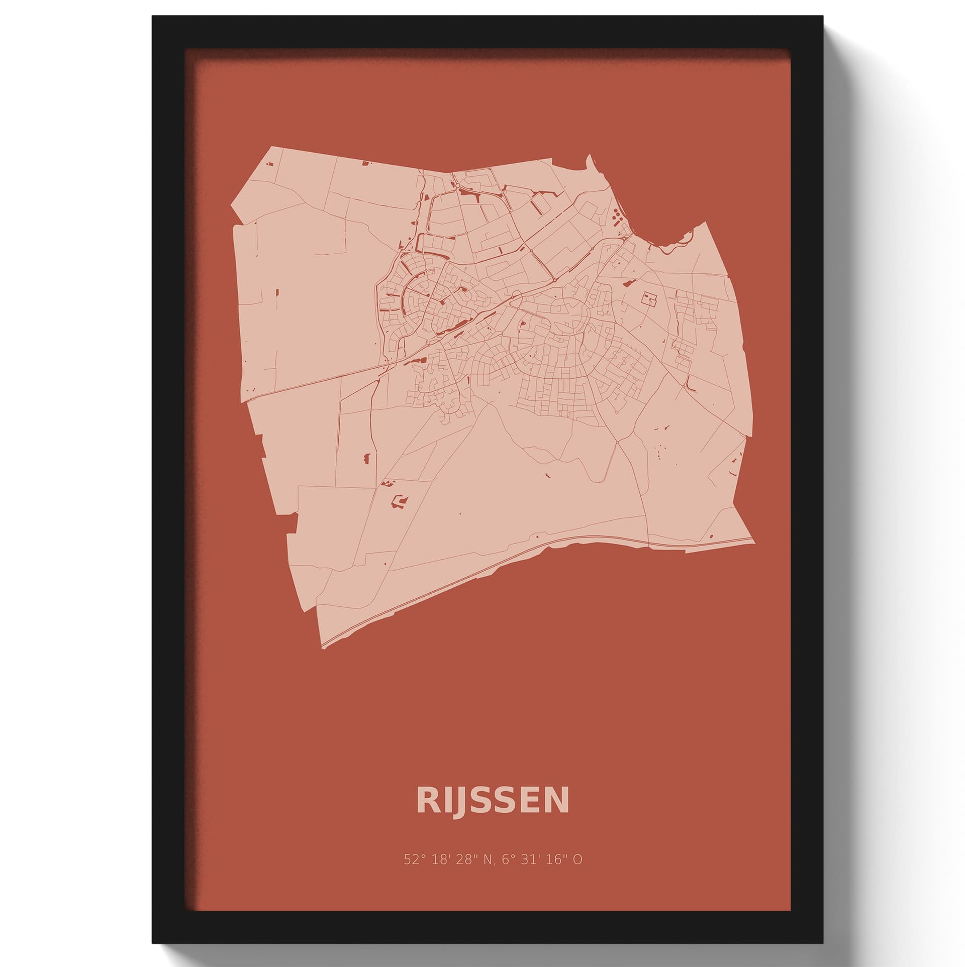 Poster Rijssen - Rood