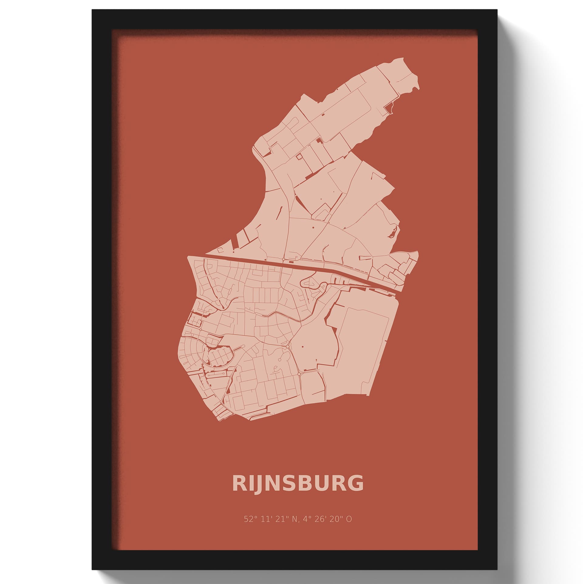 Poster Rijnsburg - Rood