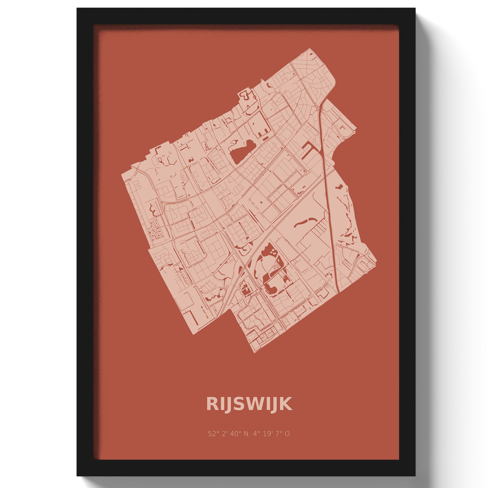 Poster Rijswijk - Rood