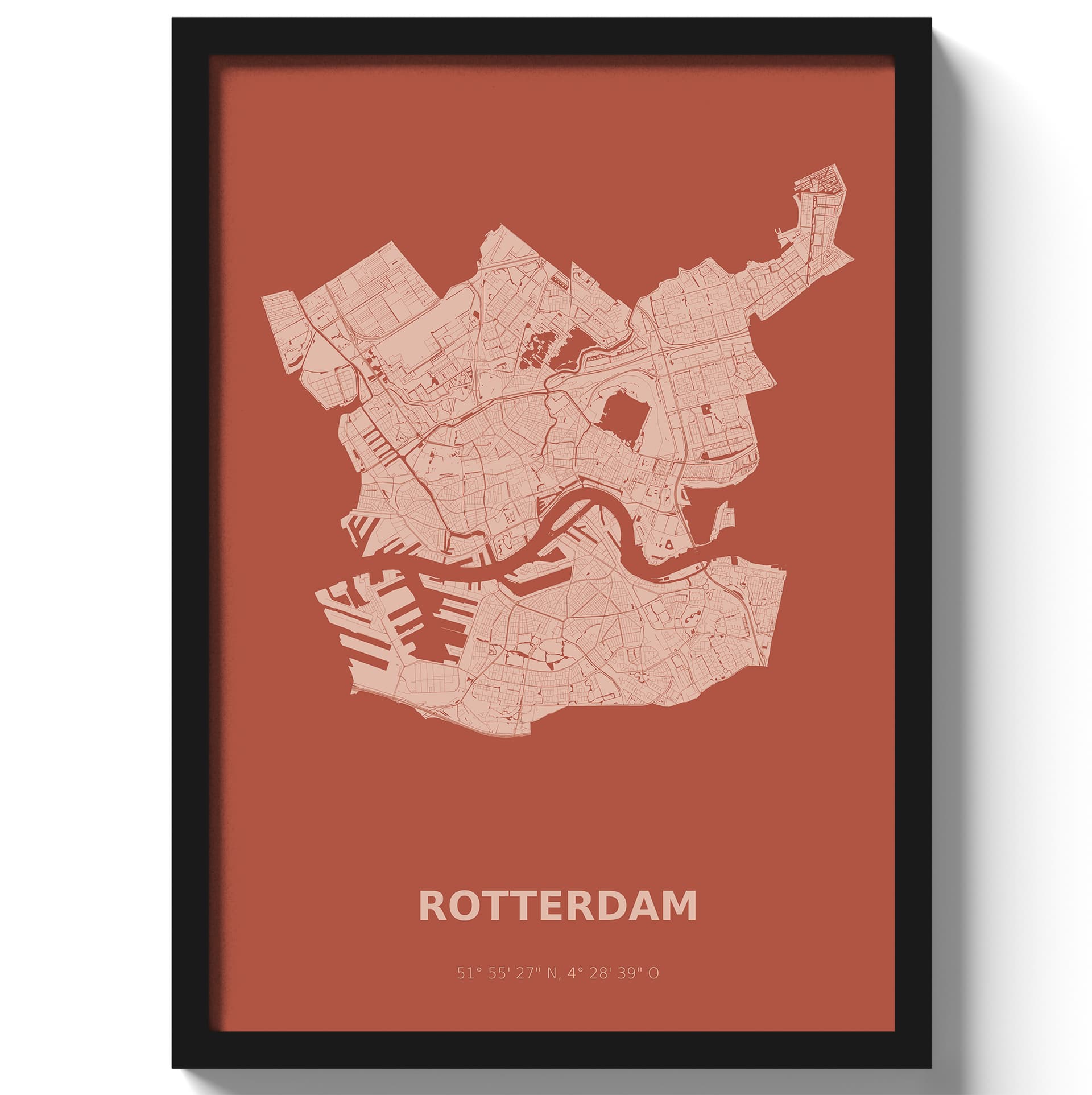 Poster Rotterdam - Rood