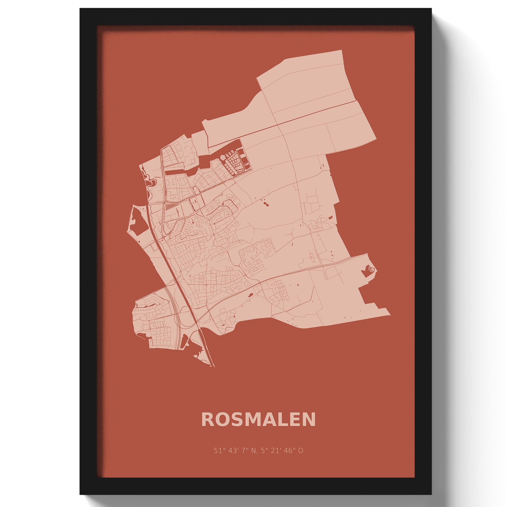 Poster Rosmalen - Rood