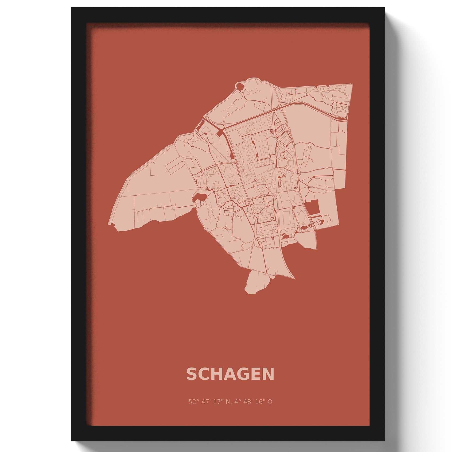 Poster Schagen - Rood