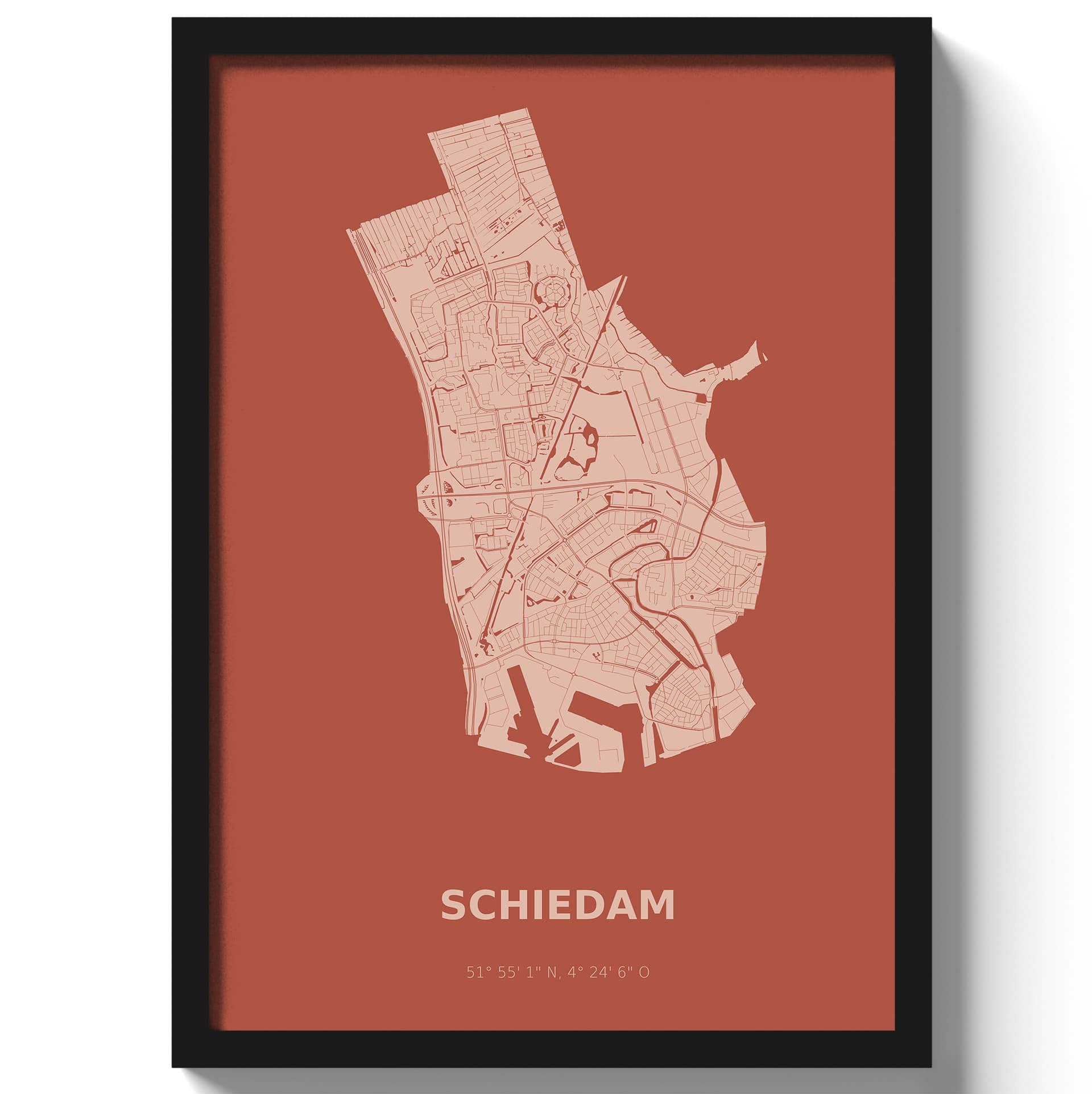 Poster Schiedam - Rood