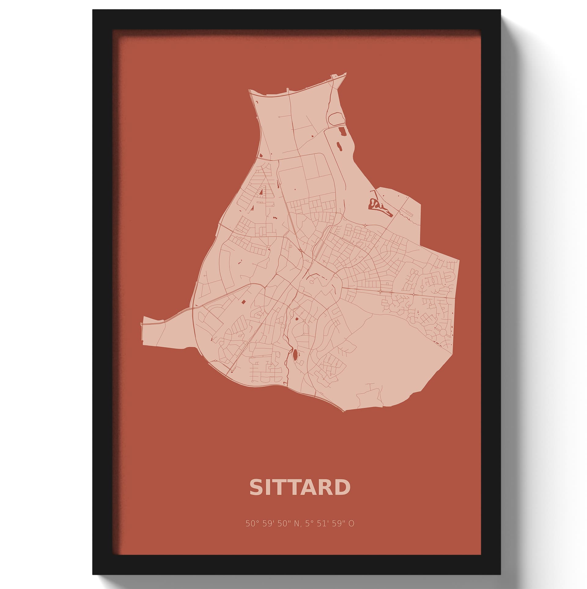Poster Sittard - Rood