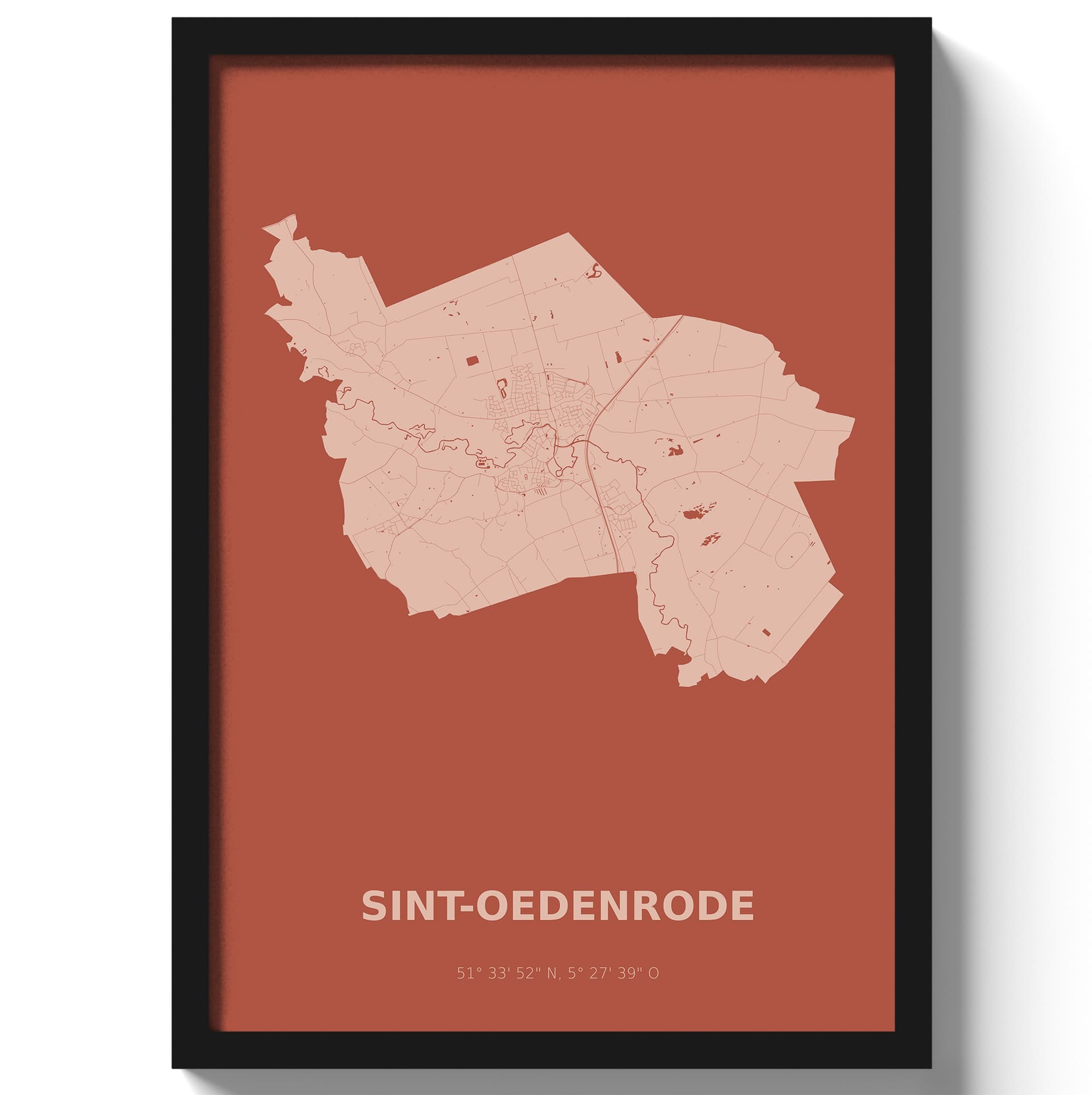 Poster Sint-Oedenrode - Rood