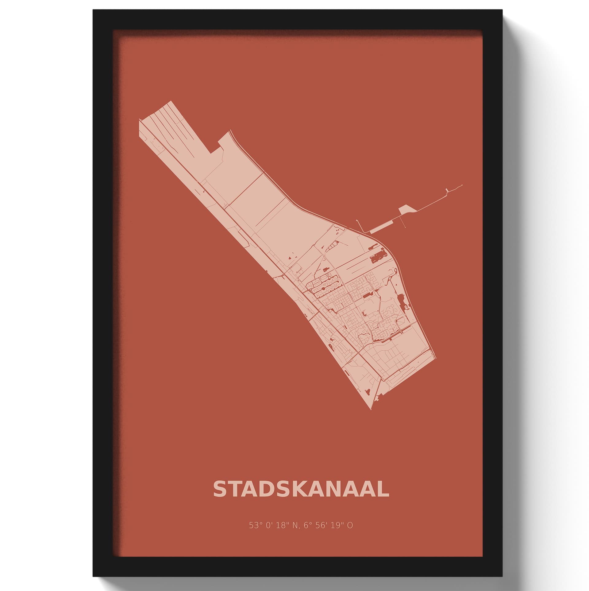 Poster Stadskanaal - Rood