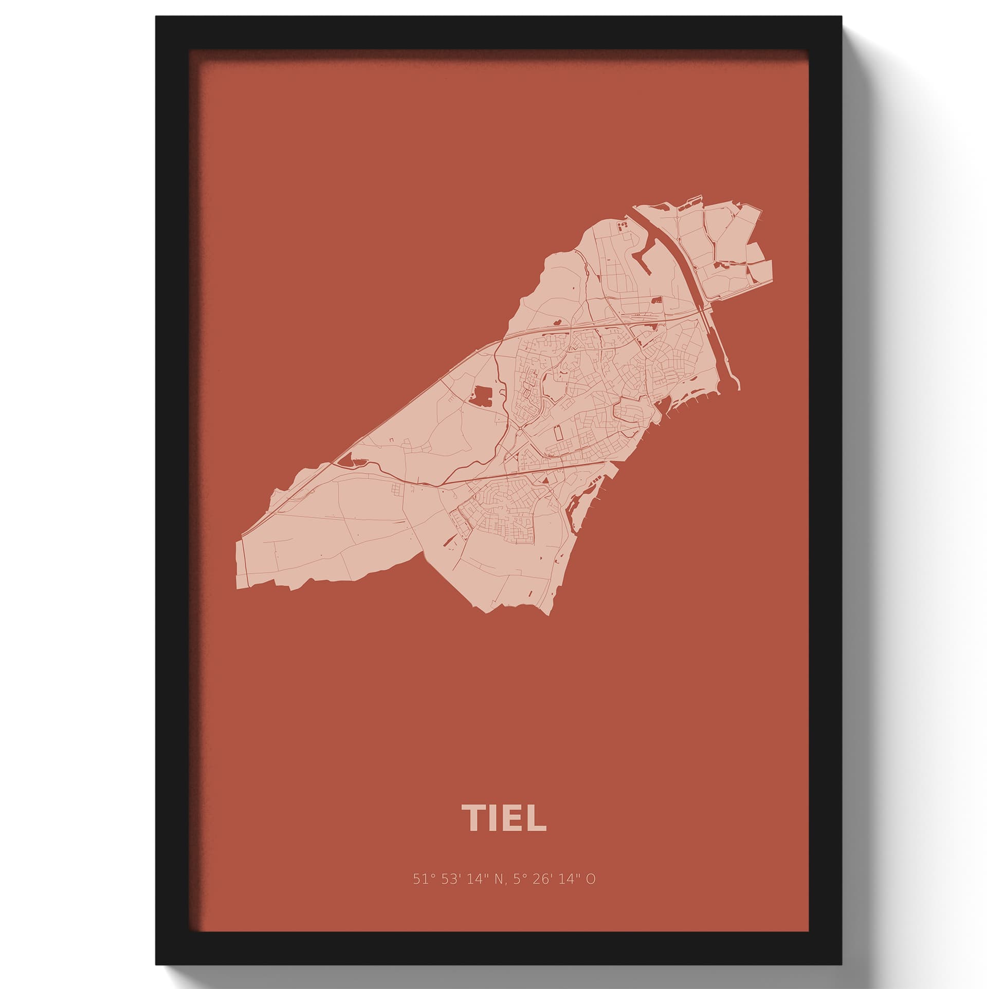Poster Tiel - Rood