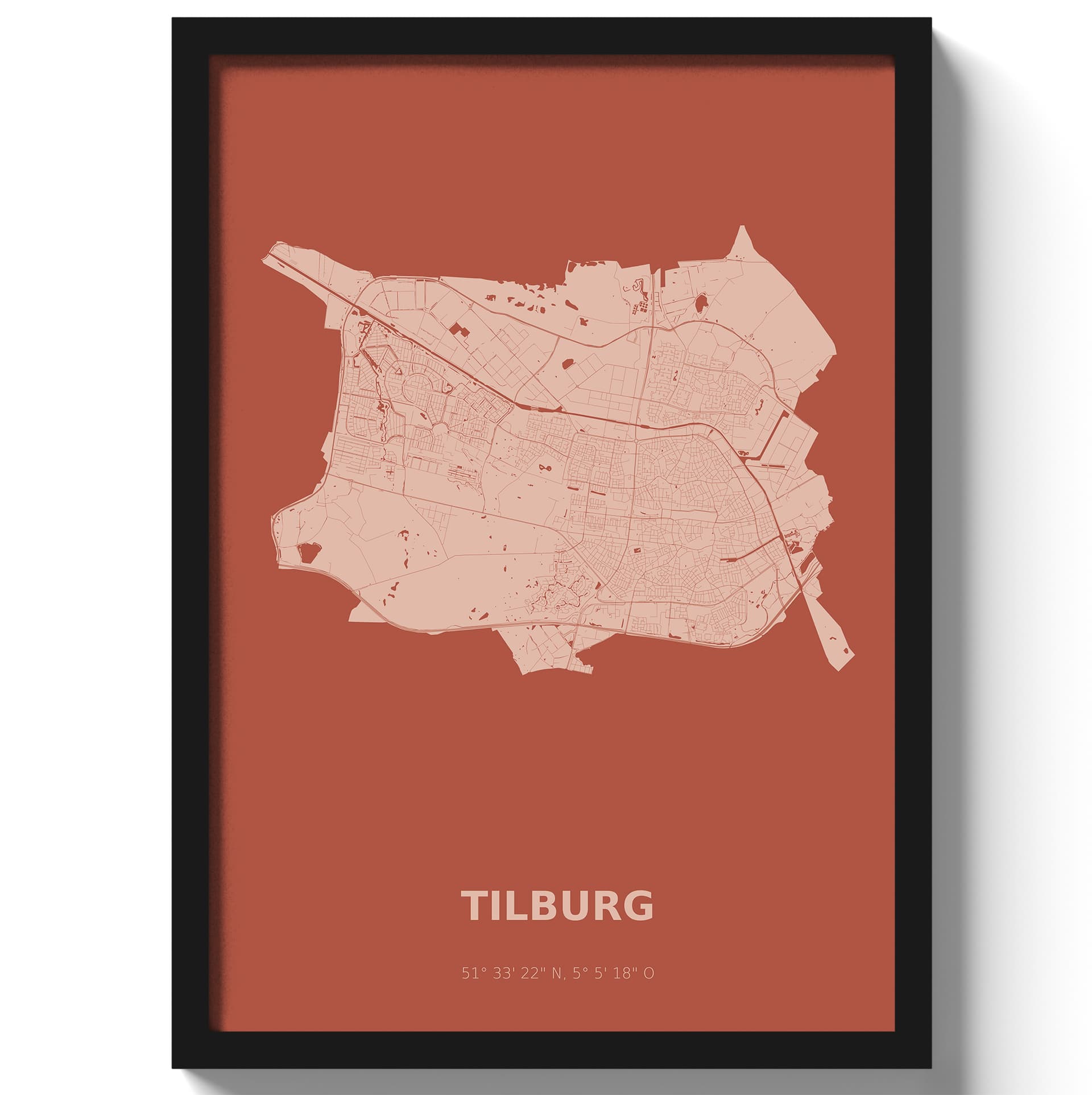 Poster Tilburg - Rood