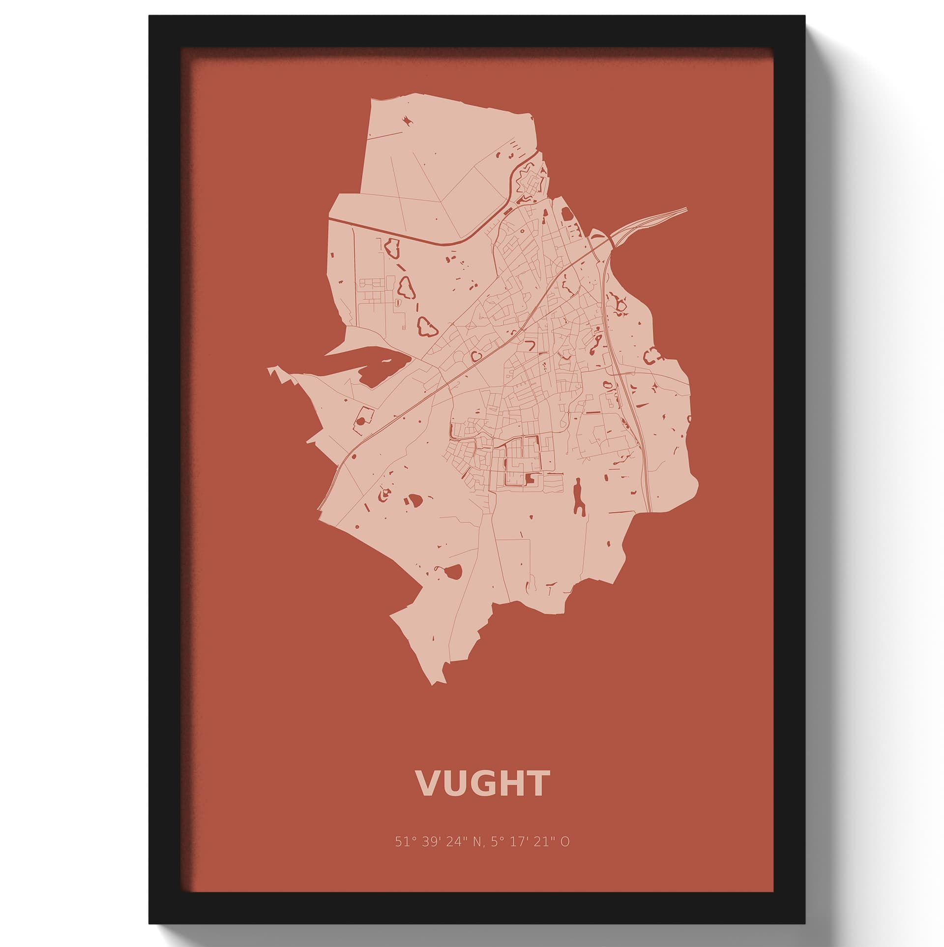 Poster Vught - Rood