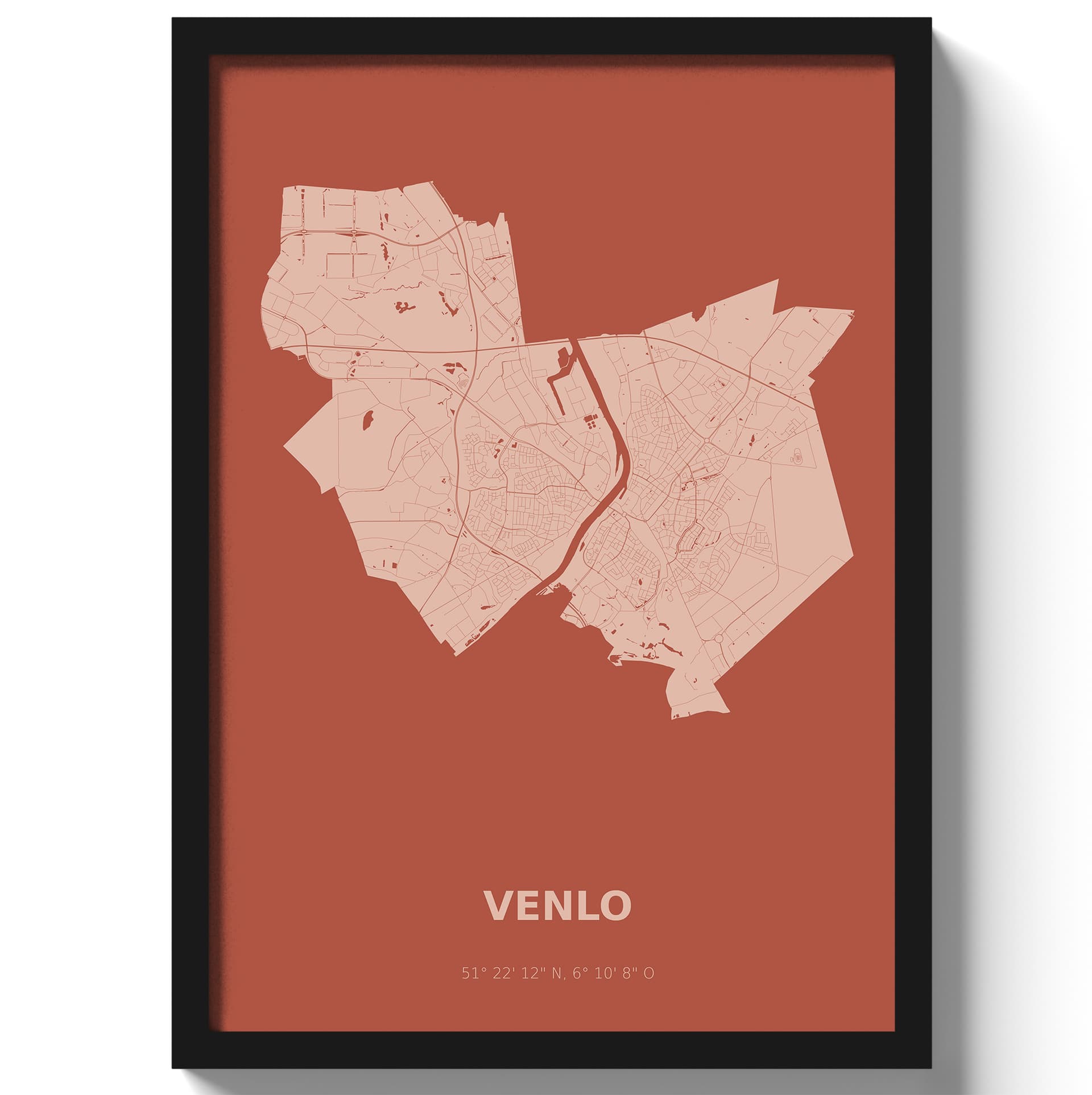 Poster Venlo - Rood