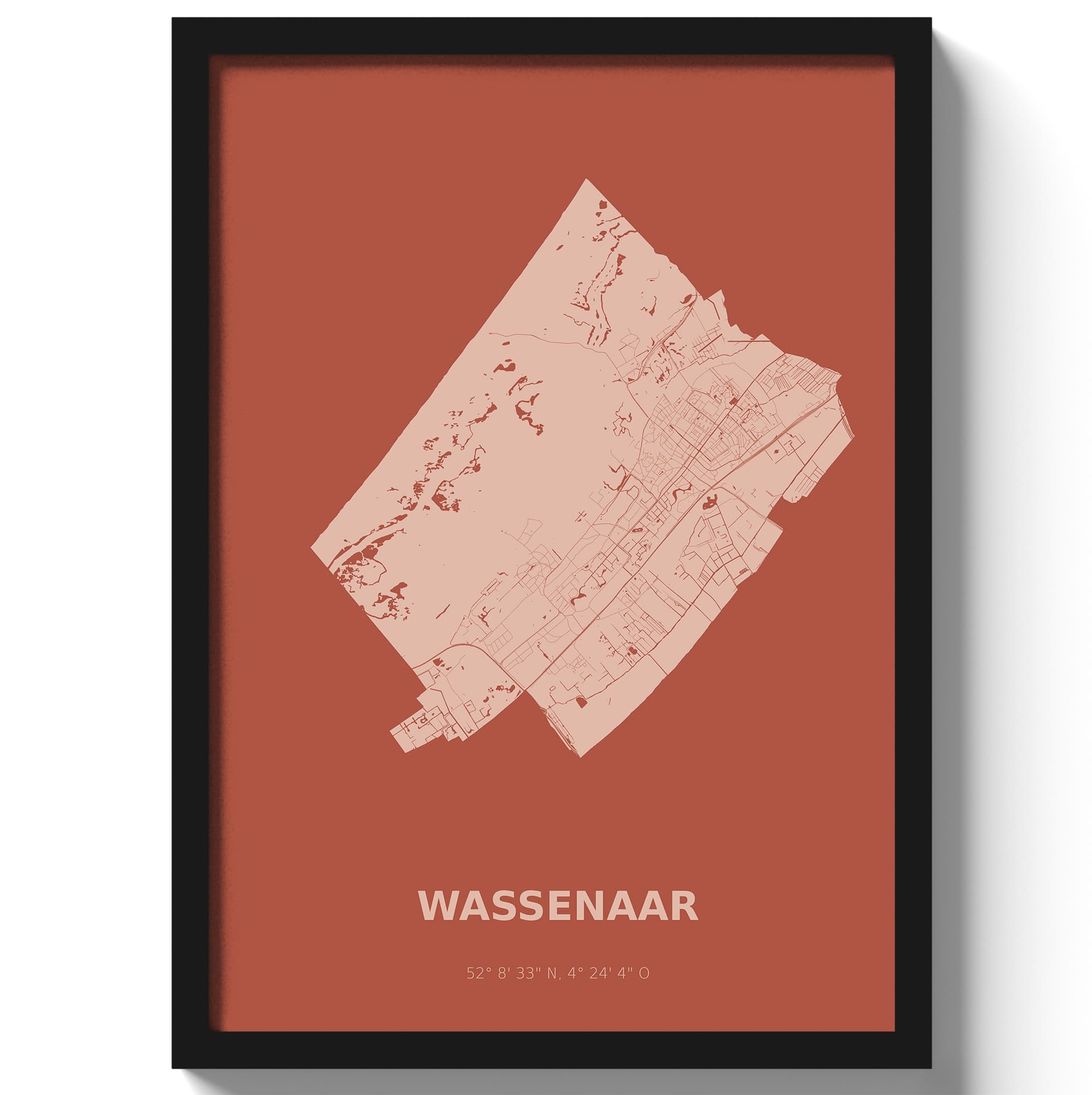 Poster Wassenaar - Rood